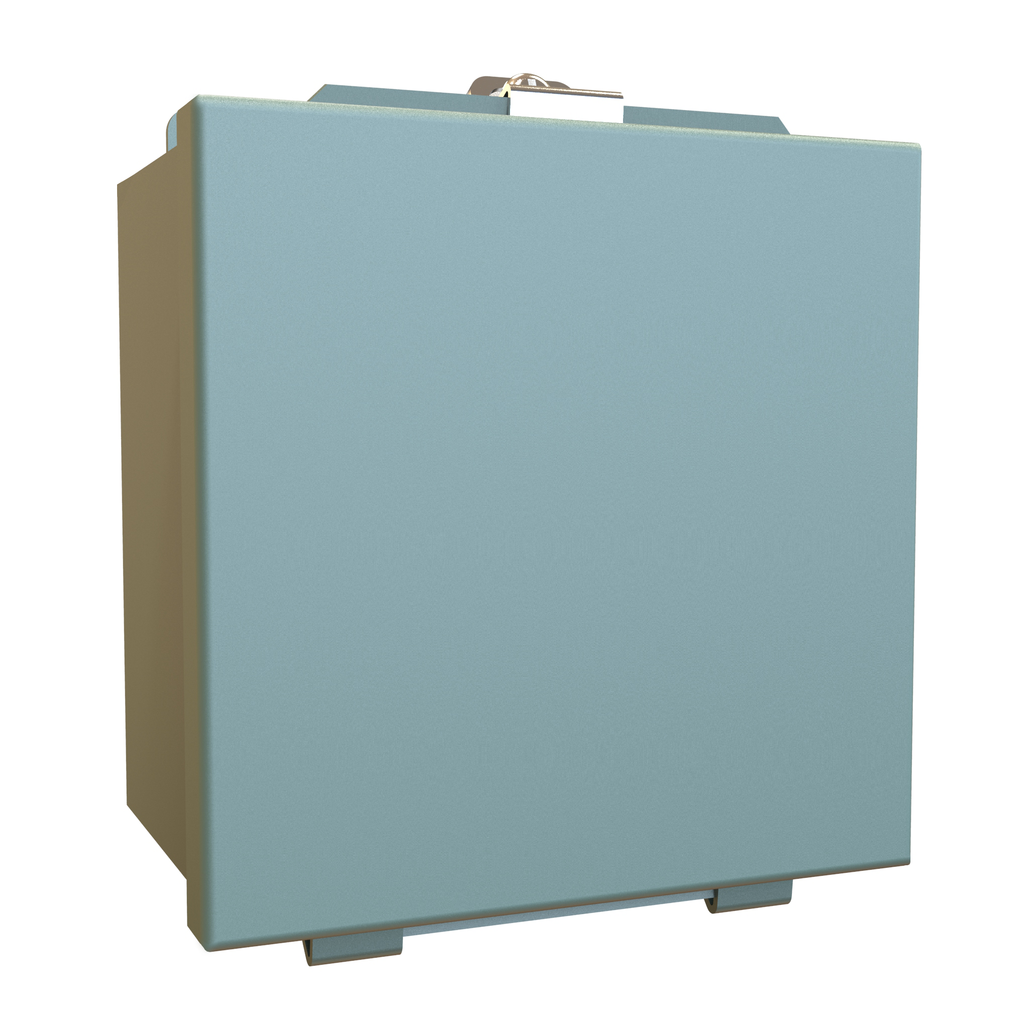 1414E 6 x 6 x 4 in Type 12 gray mild steel junction box with clamped lift-off cover — view 2