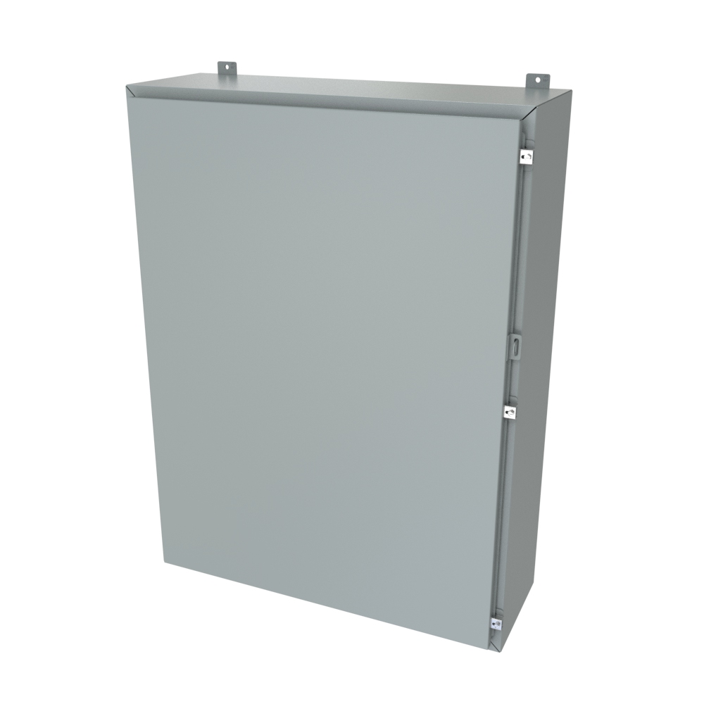 1418S12LP — N4/12 Wallmount Encl less panel - 48 x 36 x 12 - Steel/Gray