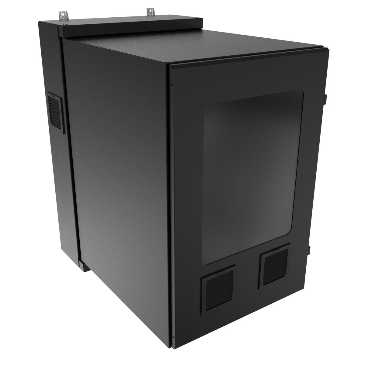 Hammond NWC12U2436SFLG 12U light gray sealed wall-mount cabinet with solid door and Type 12 filters — view 34