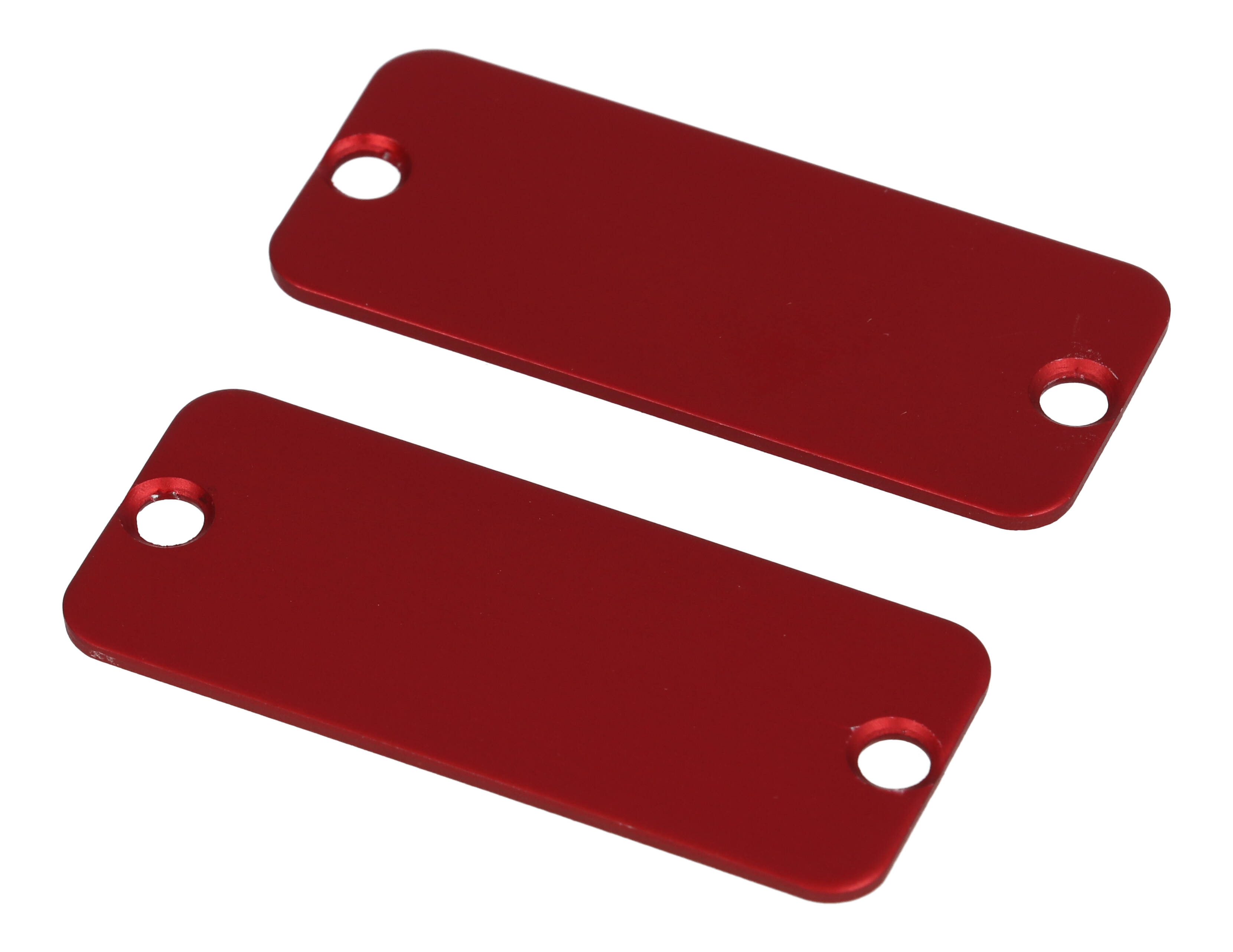 1455CALRD-10 red anodized aluminum end panels for 1455C enclosures, pack of 10