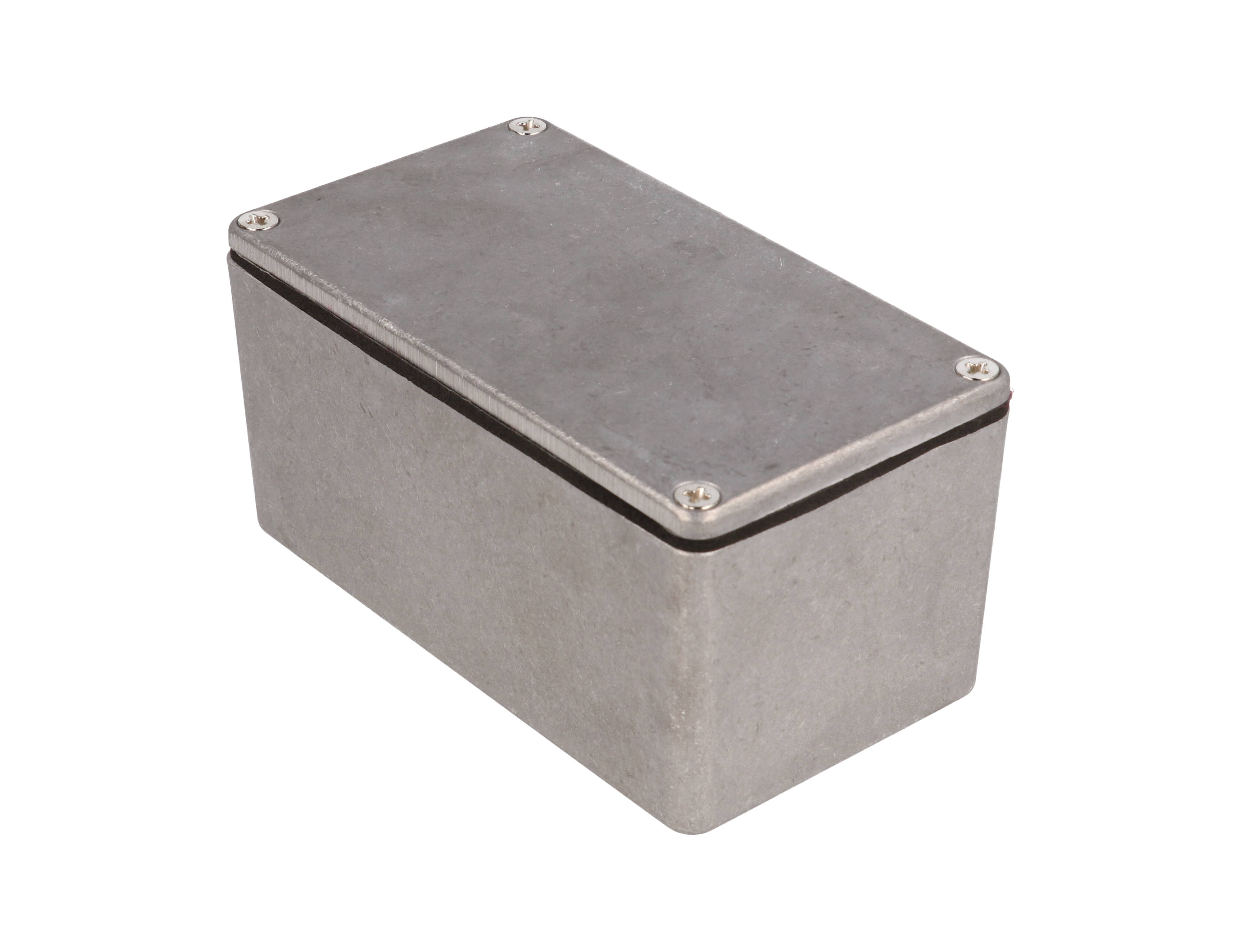 1550WD natural watertight diecast aluminum enclosure, 115 x 64 x 55 mm, with screw-down lid