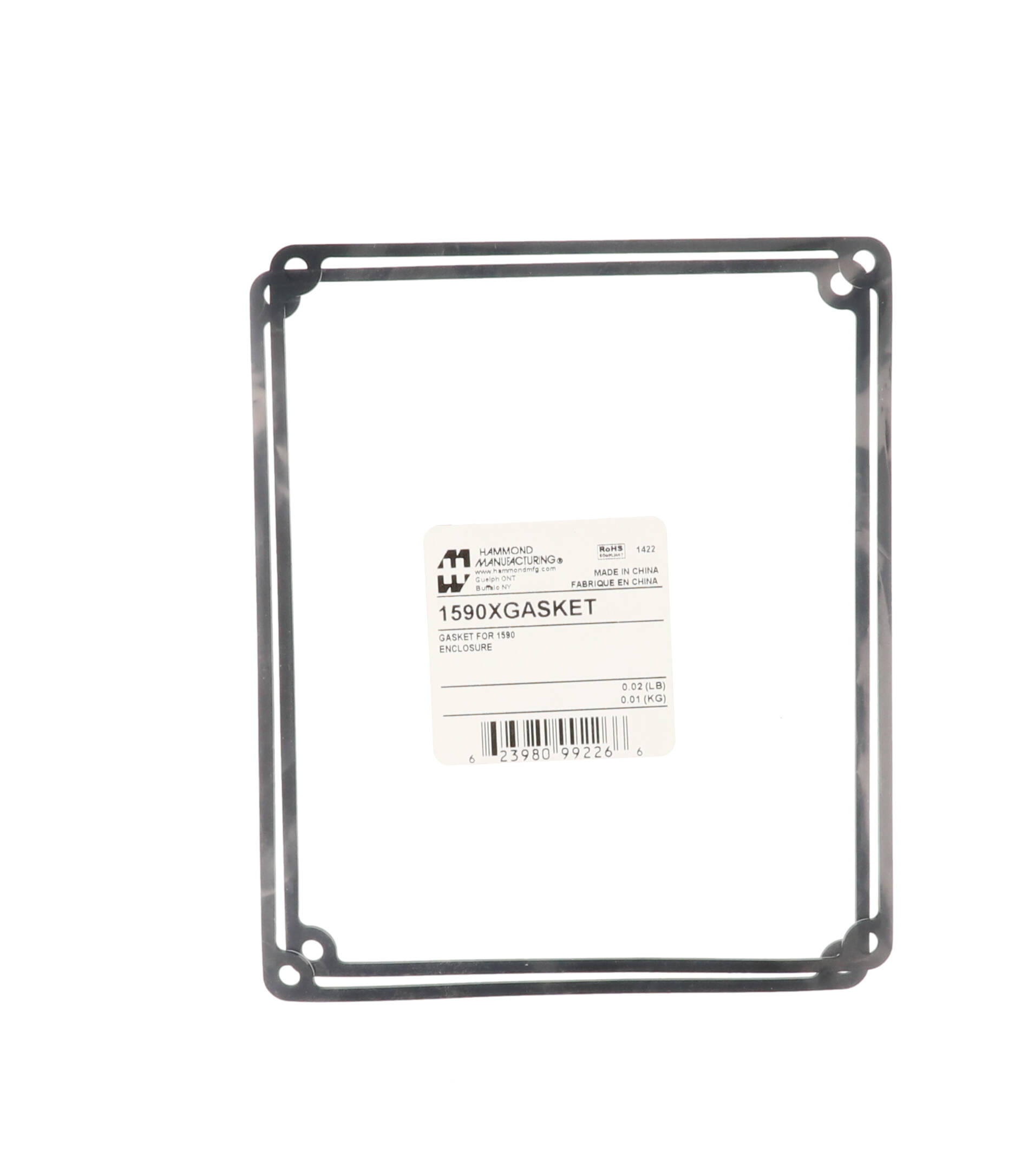 1590XGASKET pre-formed silicone gasket kit for 1590X and 1590XX diecast enclosures