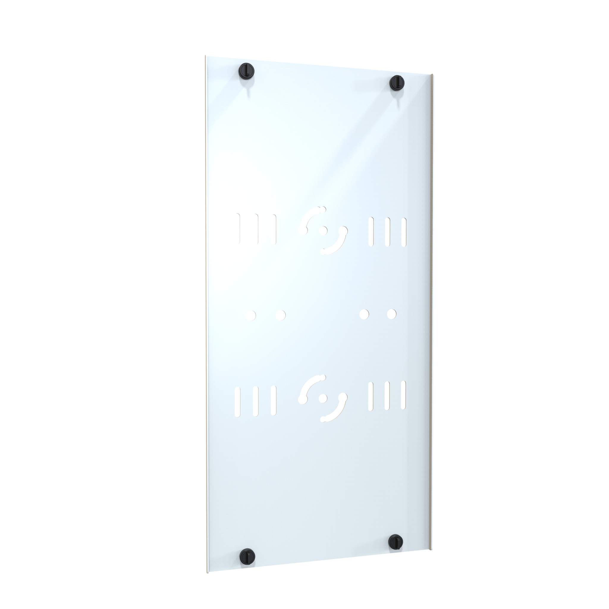 Hammond VFMMD8WH white 8 in wide double-sided vertical cable manager, 44U with hinged finger duct doors