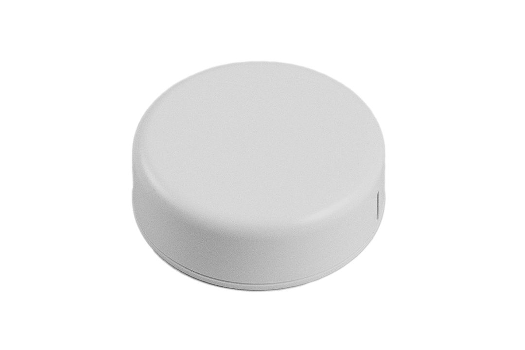 1551SNAP12GY light gray round ABS snap-fit miniature enclosure, 60 mm diameter x 20 mm