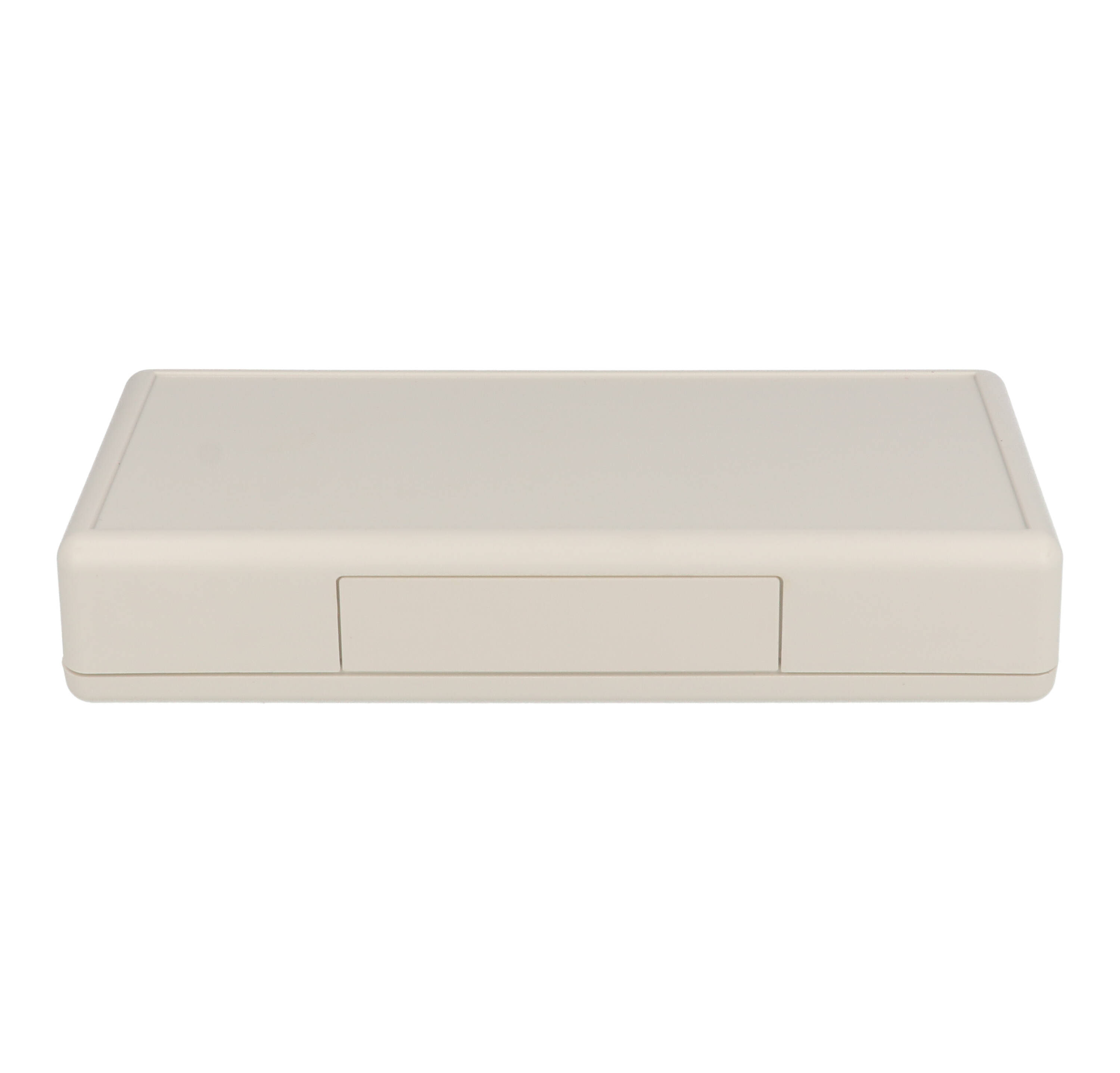 1599ESTSGY light gray short-slope ABS console enclosure, 170 mm wide