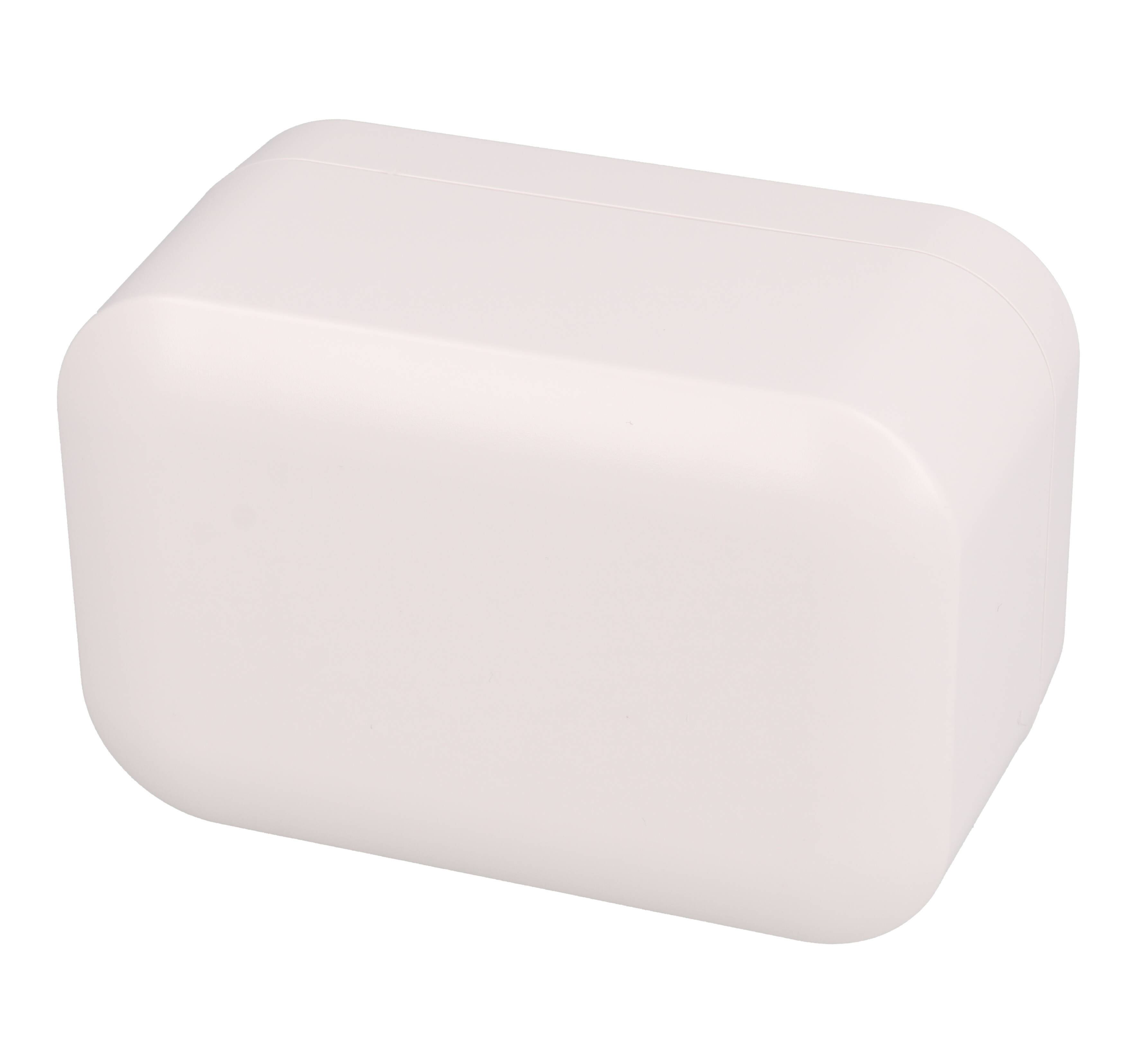 1556CAWH white flame-retardant ABS 120 x 80 x 60 mm desktop and wall-mount enclosure with rounded corners