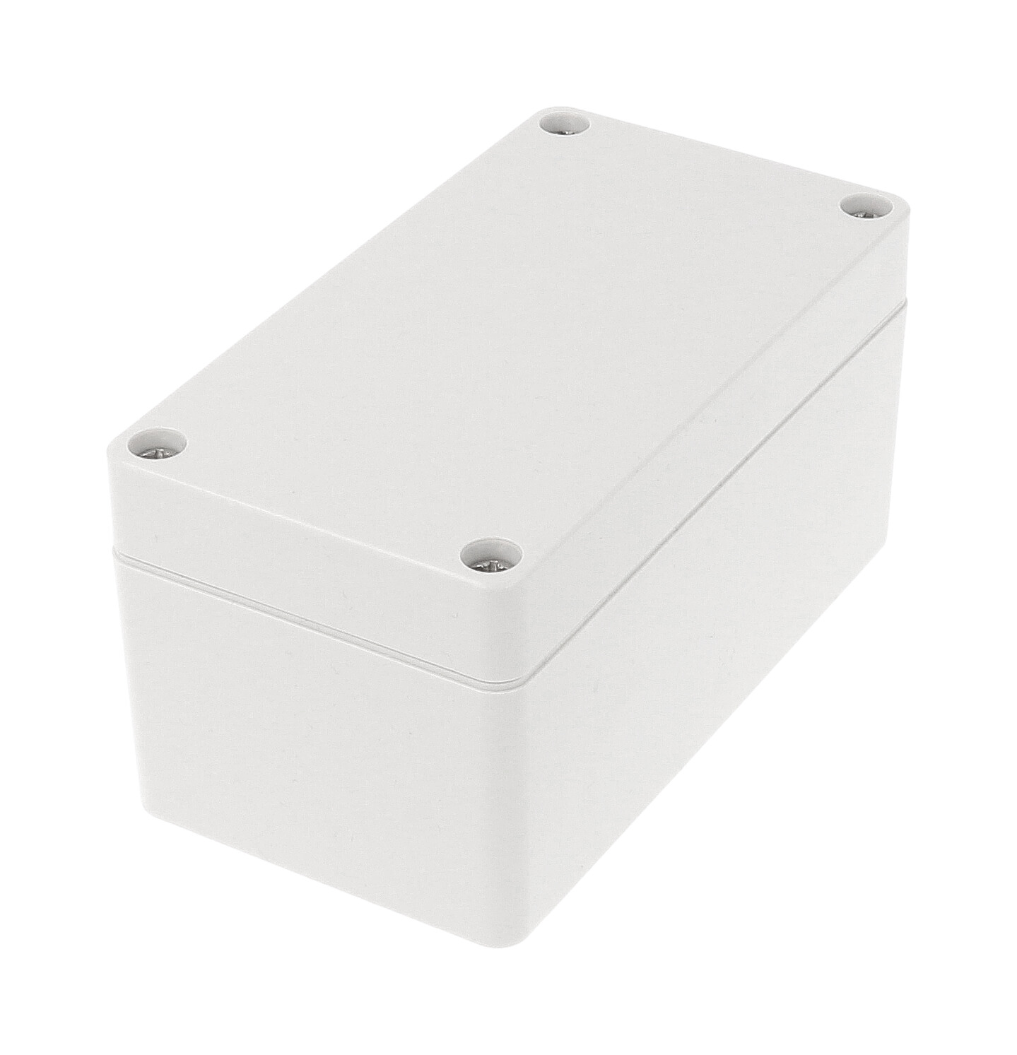 1554D2GY light gray polycarbonate NEMA 4X watertight enclosure, 120 x 65 x 61 mm