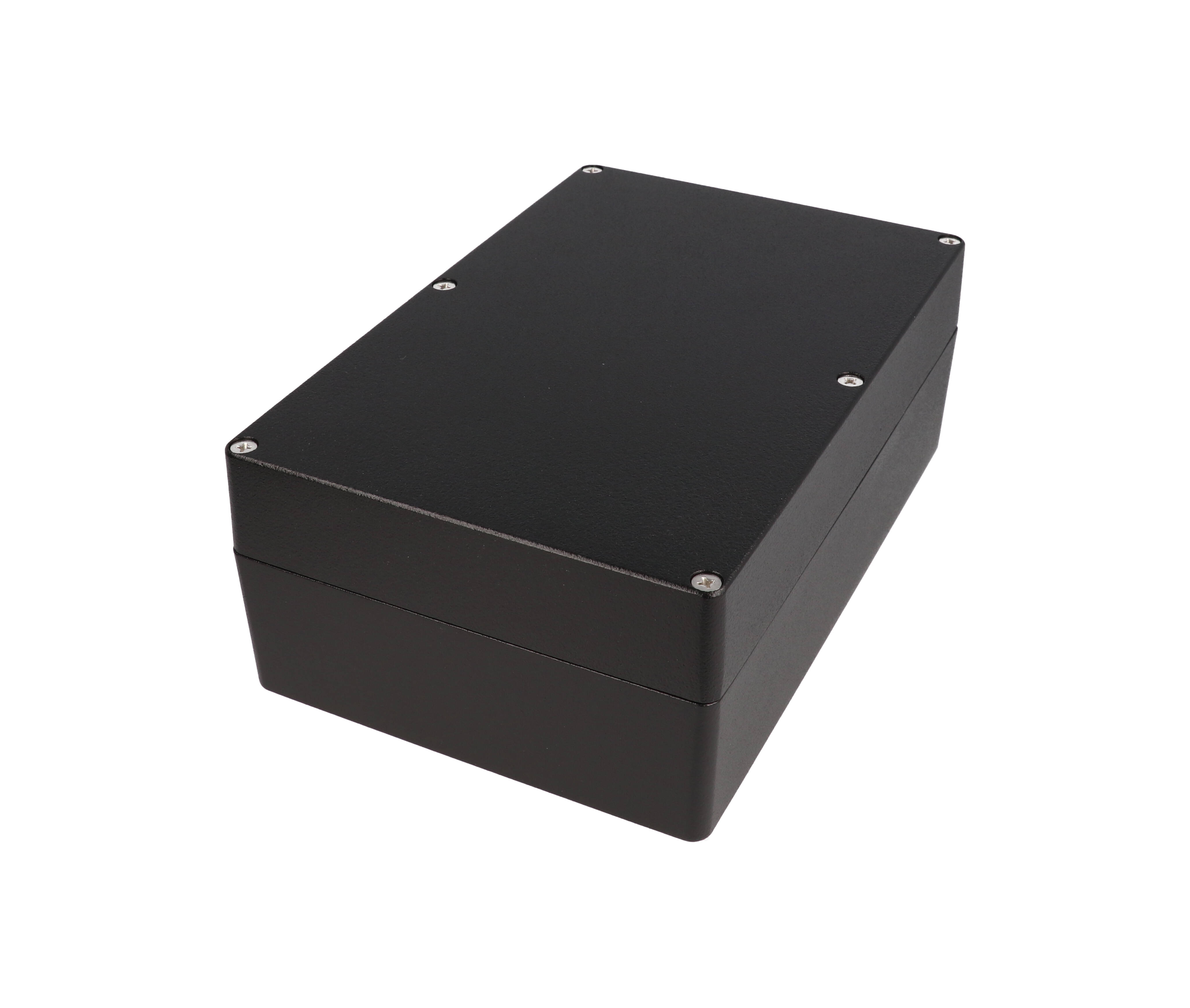 1550Z220BK — black watertight diecast enclosure