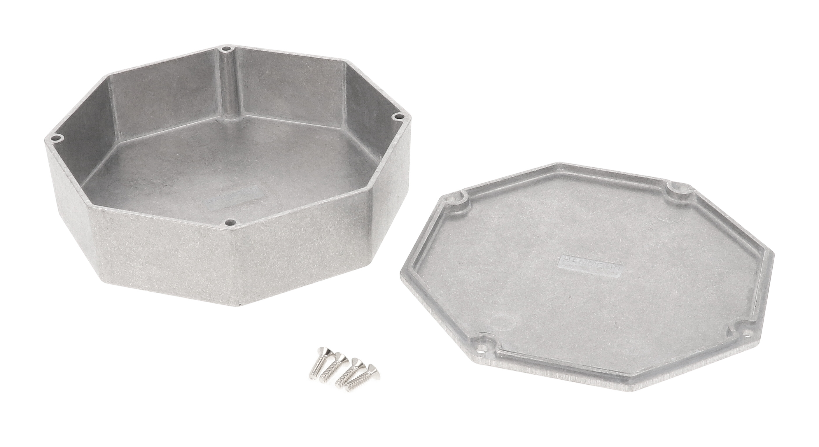 1590STPC unpainted octagon diecast aluminum enclosure