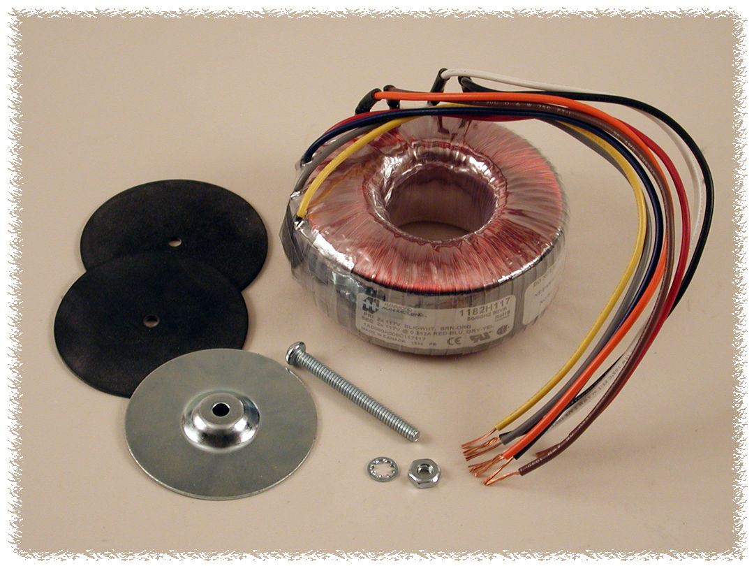 1182K117 160 VA toroid power transformer with dual 117 V secondaries and flexible colour-coded leads — view 8
