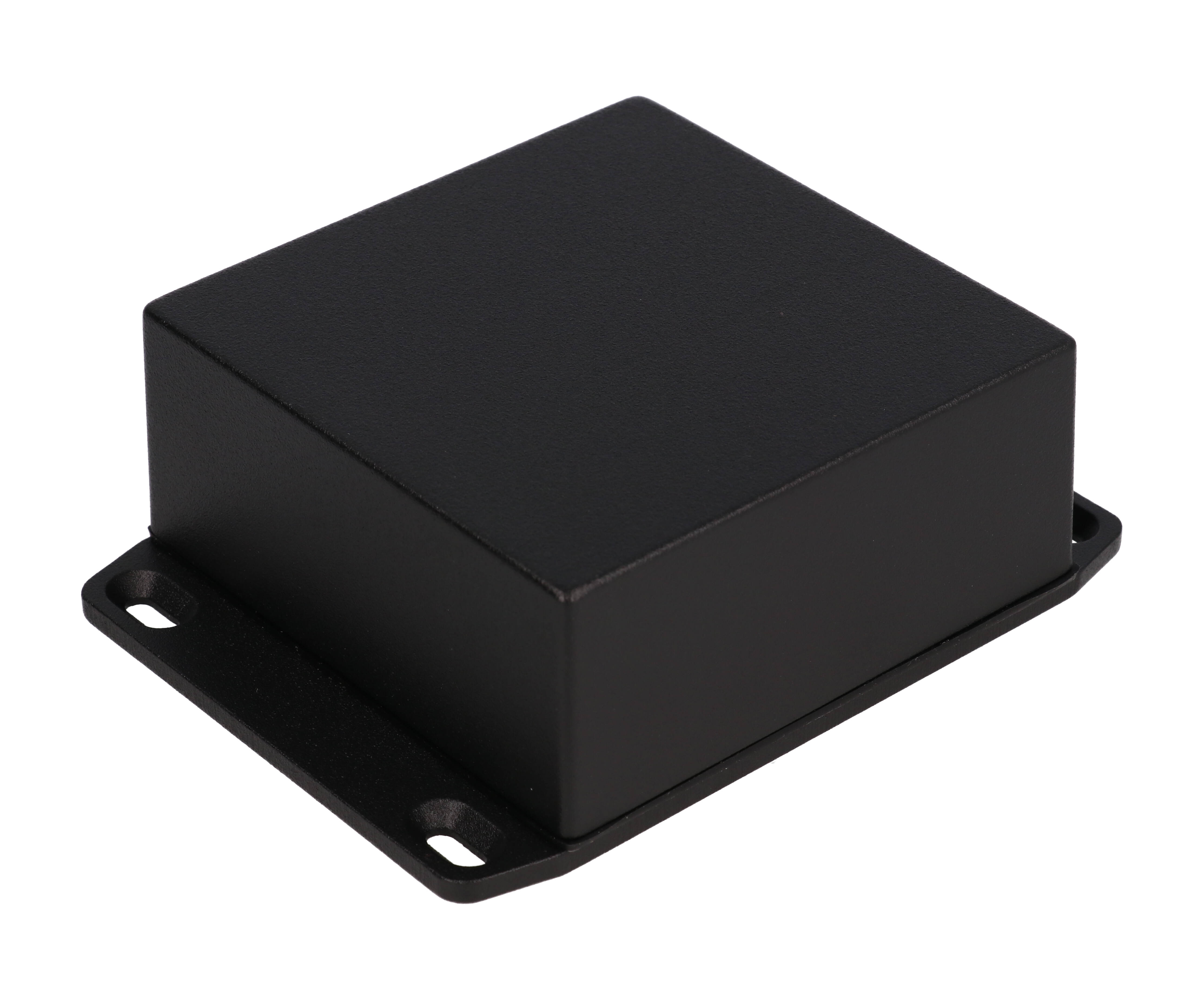 1590WYFLBK — enclosure - diecast; watertight; flanged lid; black
