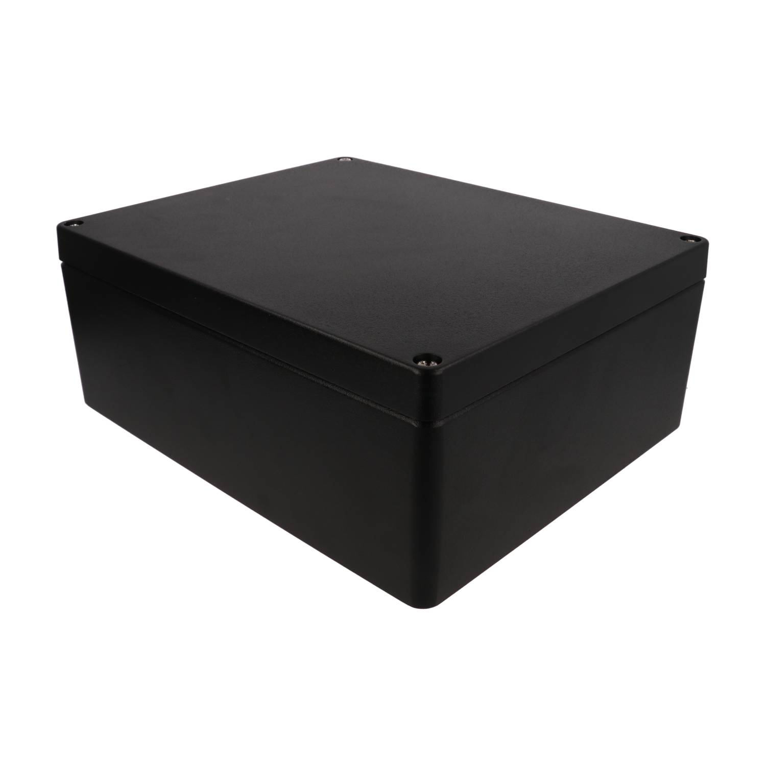 1590Z233BK black 280 x 230 mm diecast aluminum watertight enclosure