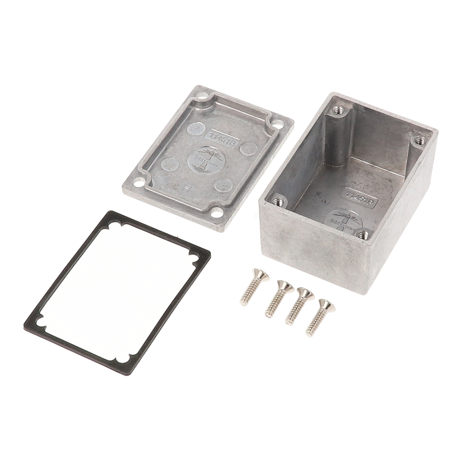 1590WH natural aluminum IP65 watertight diecast enclosure, 53 x 38 x 31 mm