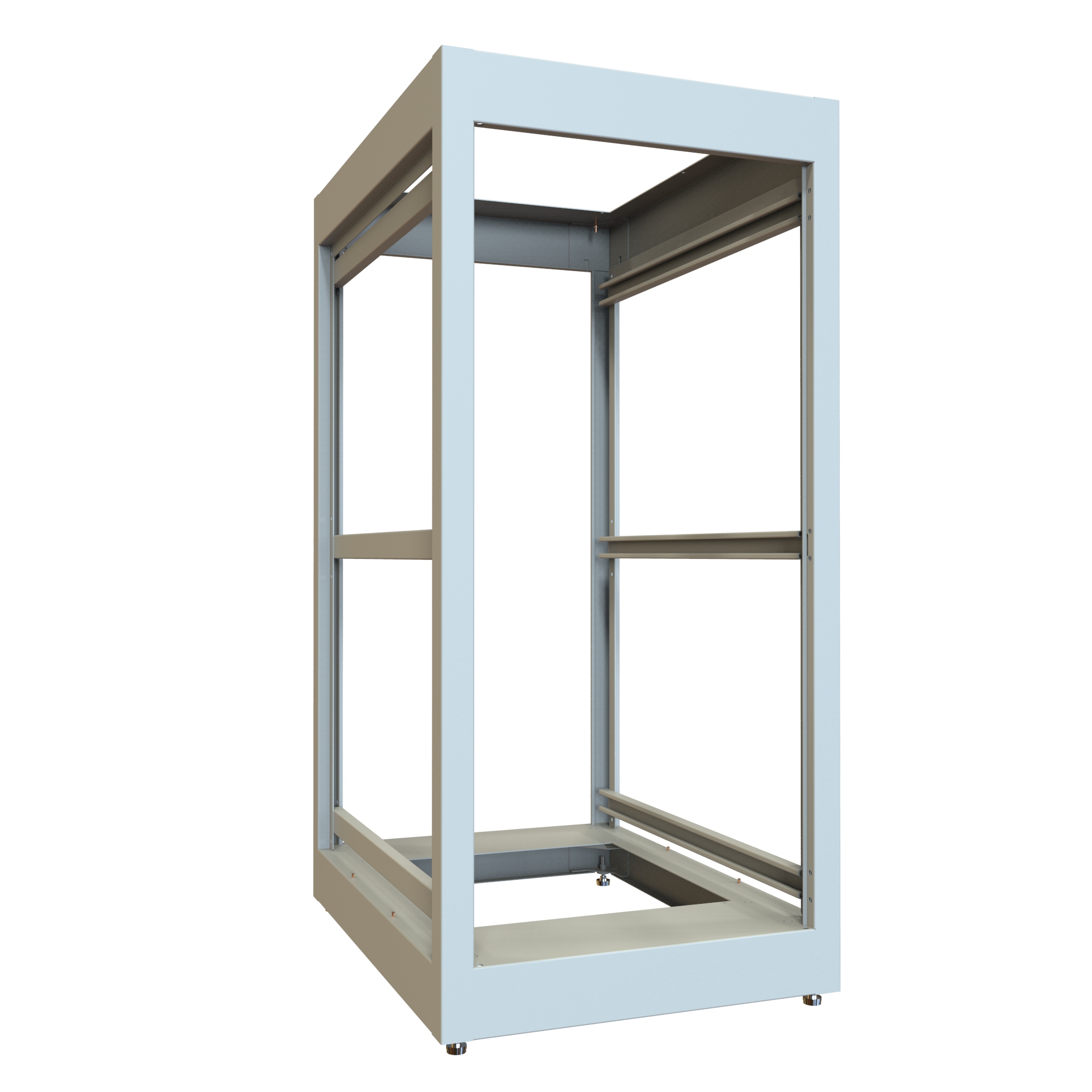 24U Light Gray Cabinet Frame, 31.5 in Deep
