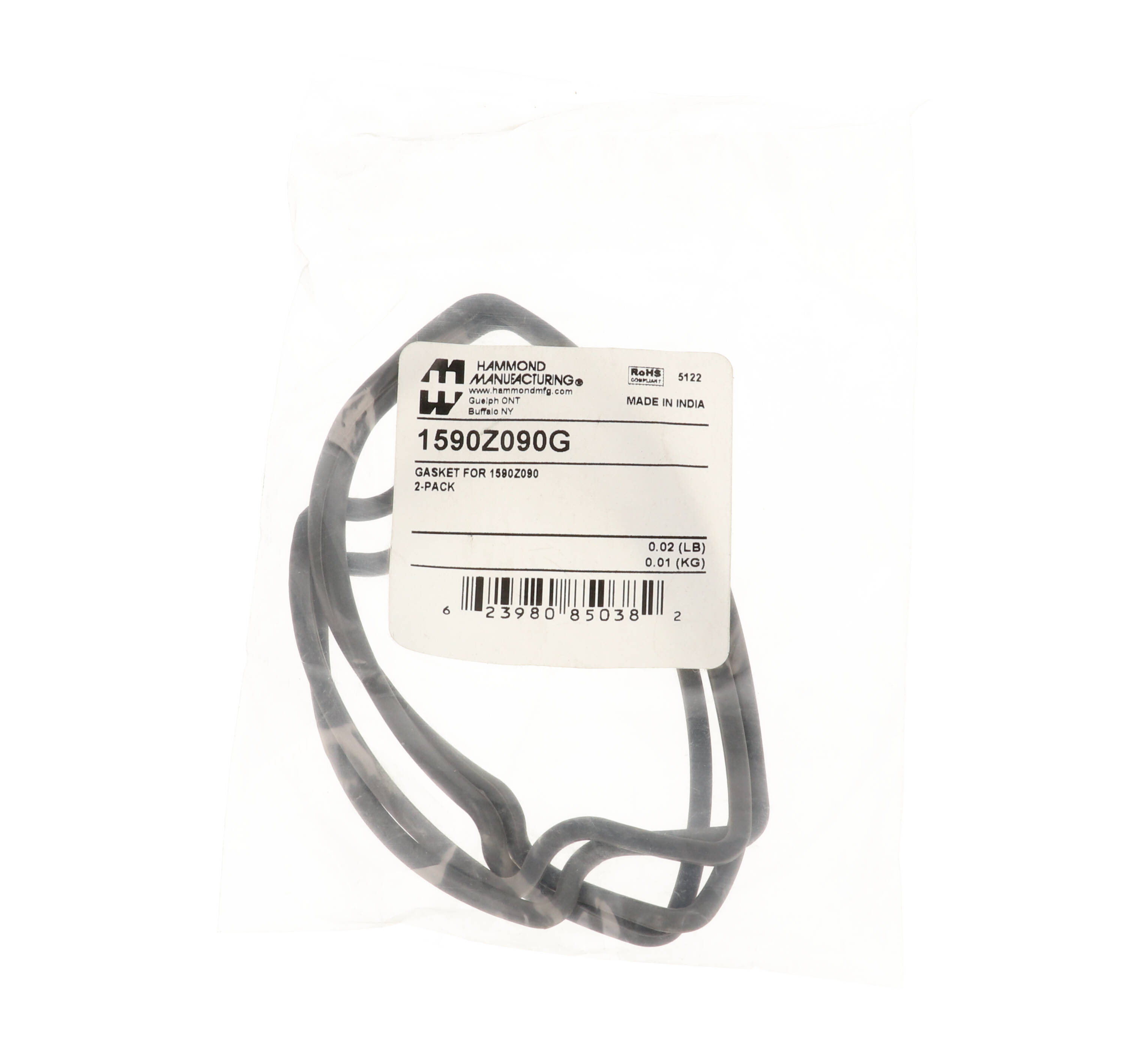 1590Z090G pair of replacement silicone gaskets for 1590Z090 140 x 140 mm diecast aluminum enclosures
