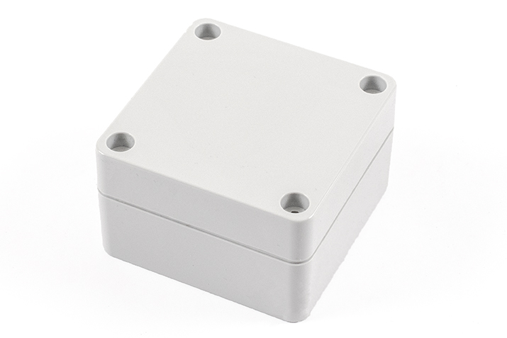 1554BGY light gray ABS enclosure 65 x 65 x 41 mm with screw-cover lid