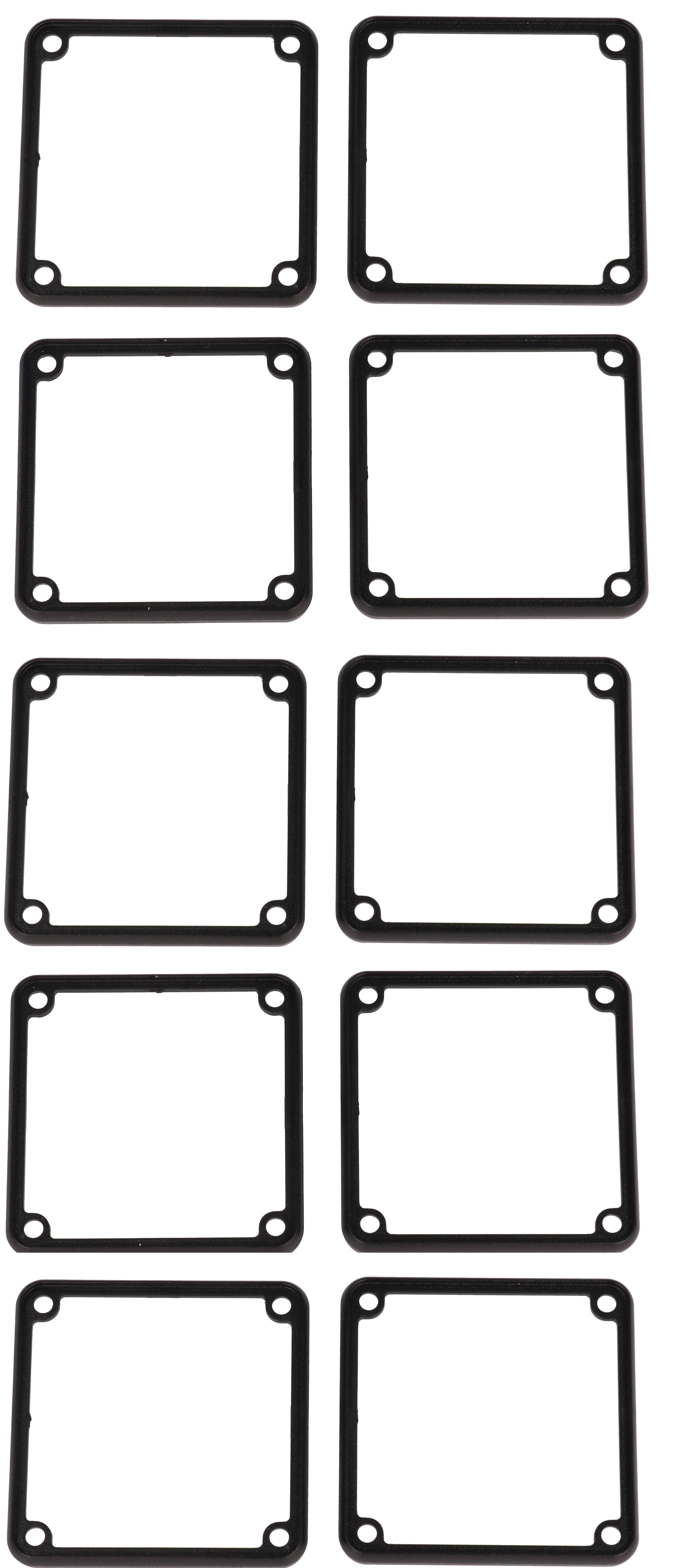 1455CSBBK-10 — black plastic open bezel for 1455CS enclosures - 10/pack