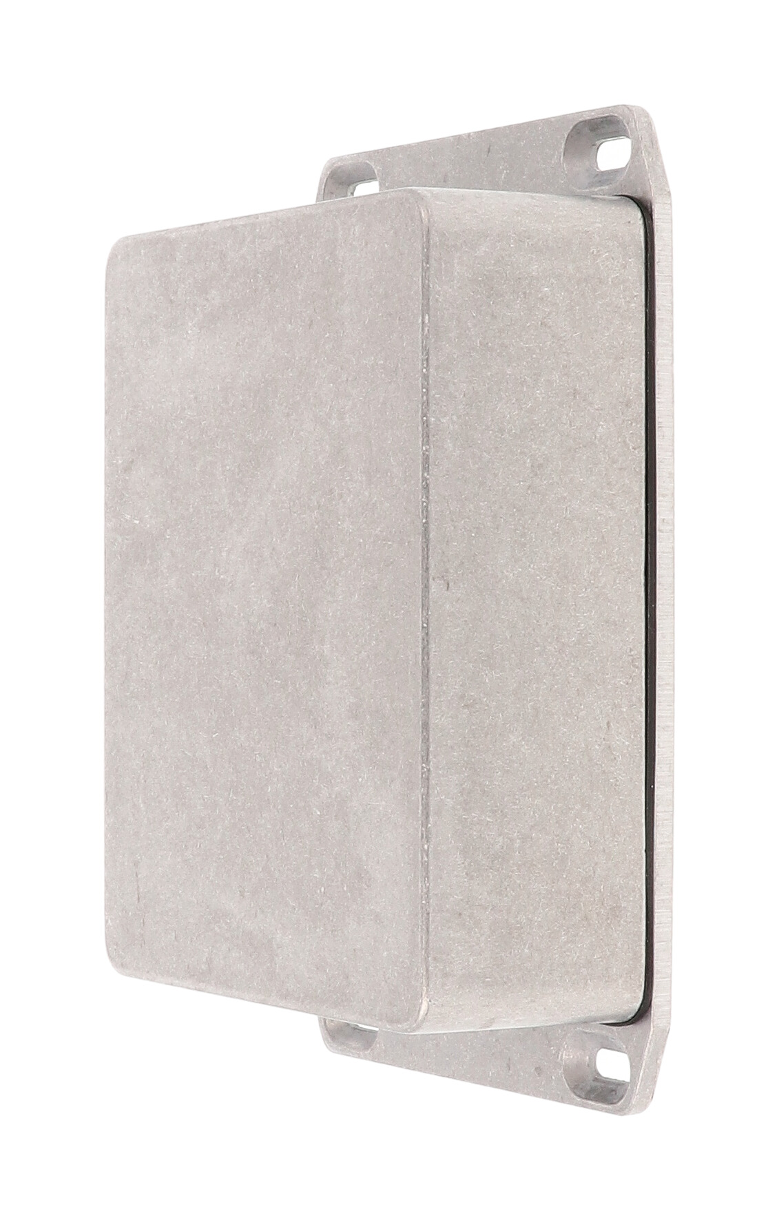 1590WBBSFL natural aluminum water-tight diecast enclosure with flanged wall-mounting lid