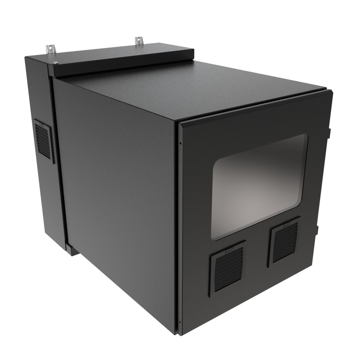 Hammond NWC12U2436SFLG 12U light gray sealed wall-mount cabinet with solid door and Type 12 filters — view 33