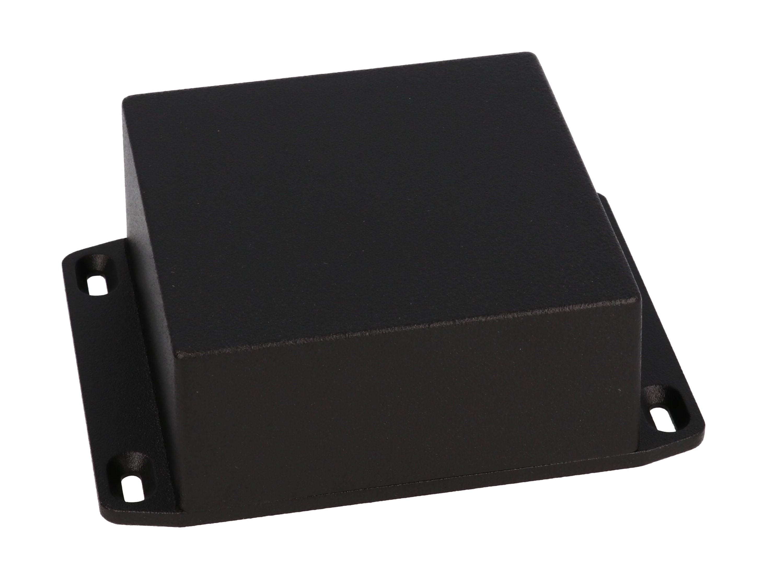1590YFLBK — enclosure - diecast; flanged lid; black