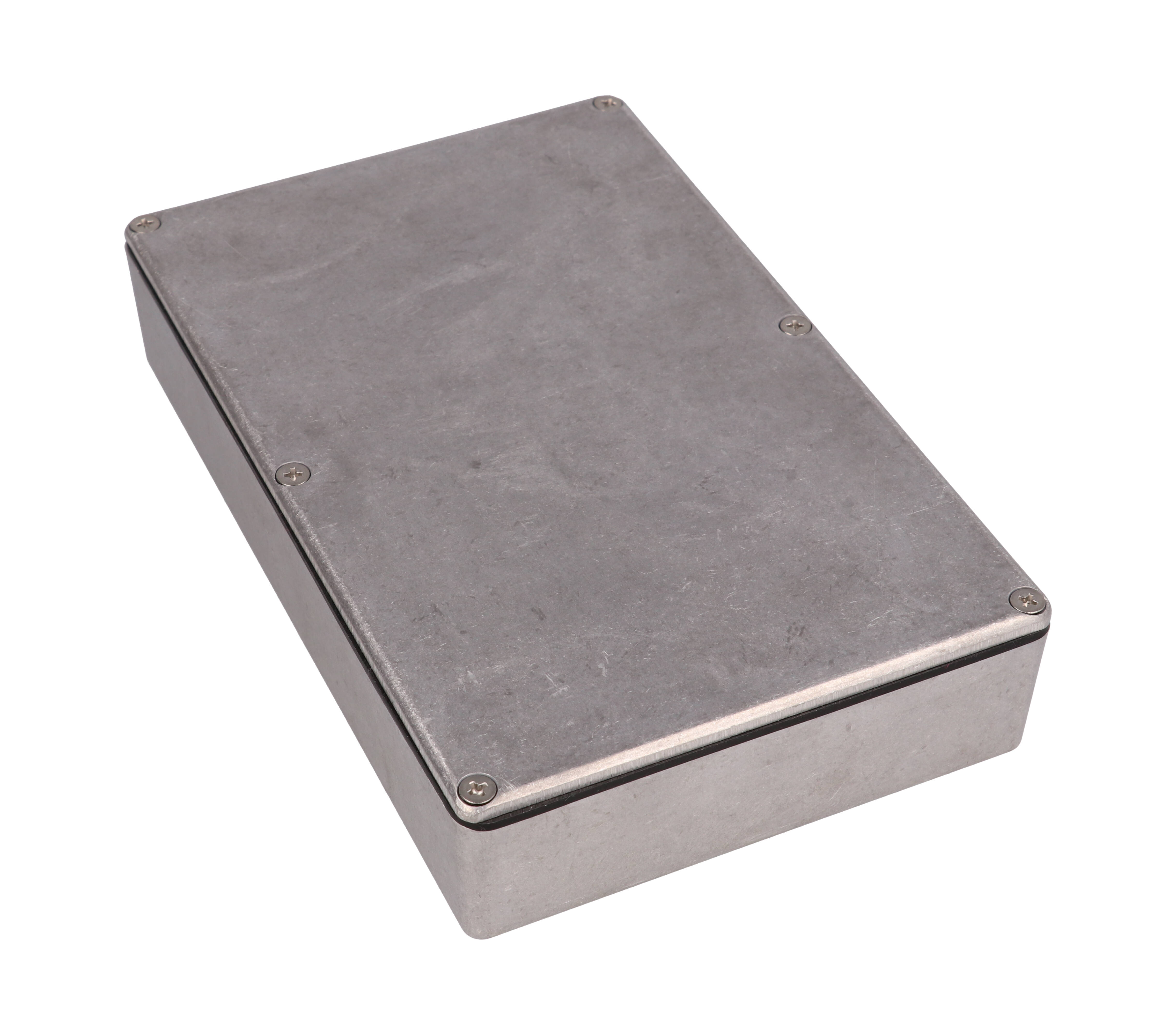 1590WDD natural aluminum watertight diecast aluminum enclosure, 188 mm x 120 mm x 37 mm