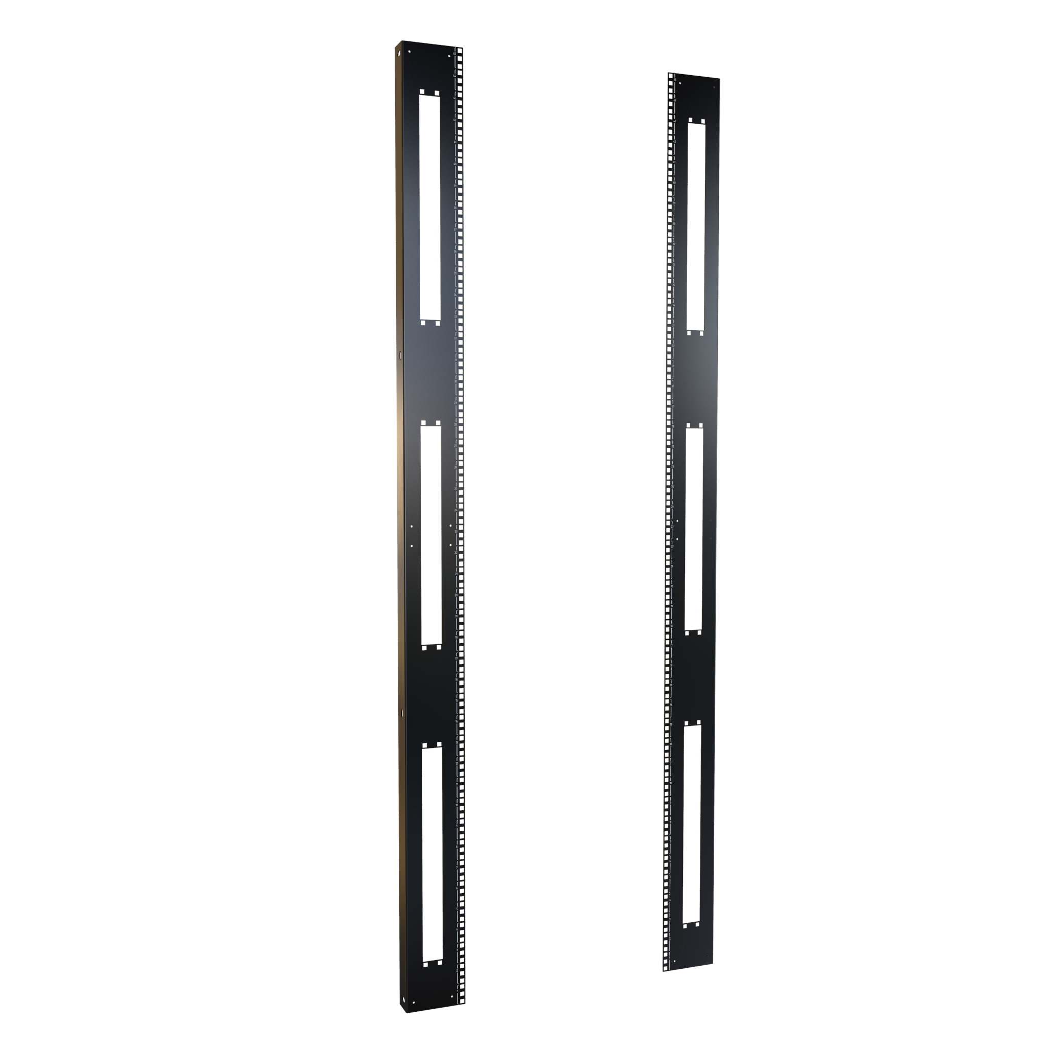 H1SRR45U31BK — 45U Square Hole Rack Rails