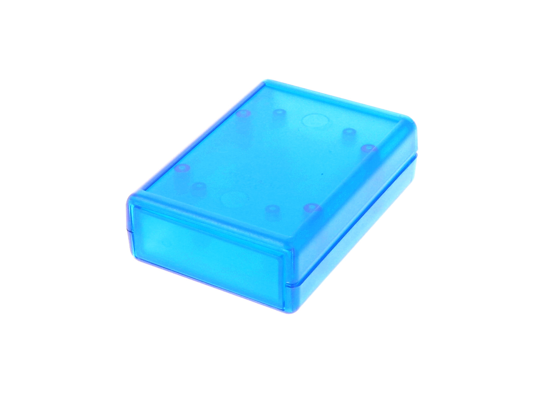 1593LTBU transparent blue handheld ABS enclosure