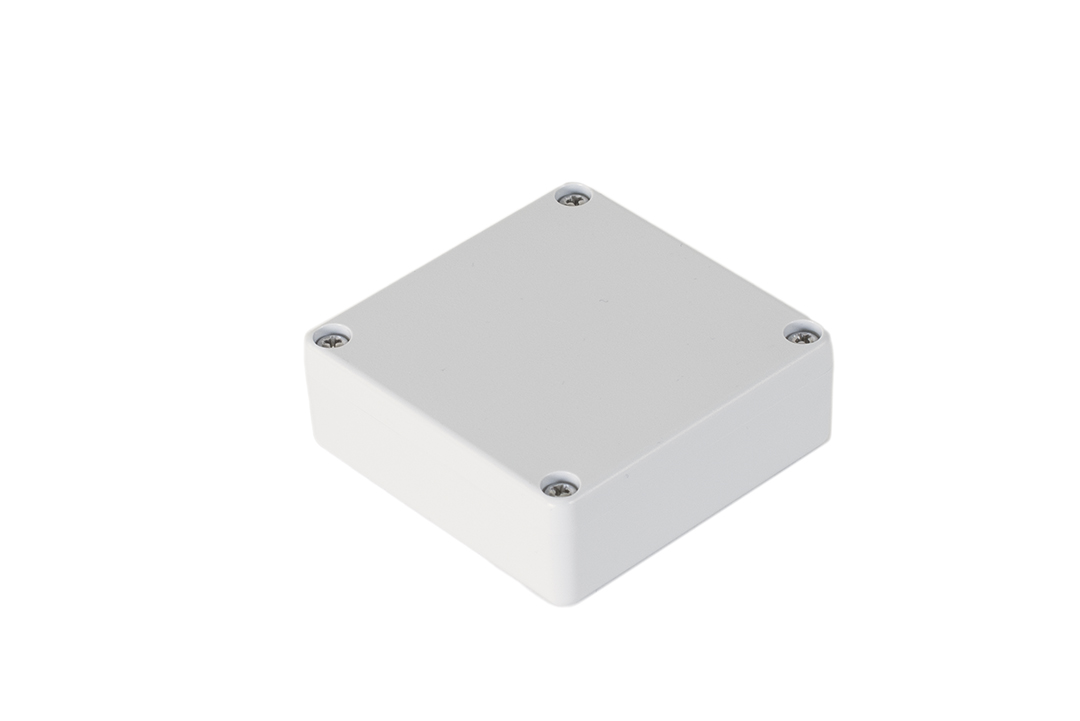 1551WTGY light gray 60 x 60 x 22 mm square watertight polycarbonate enclosure