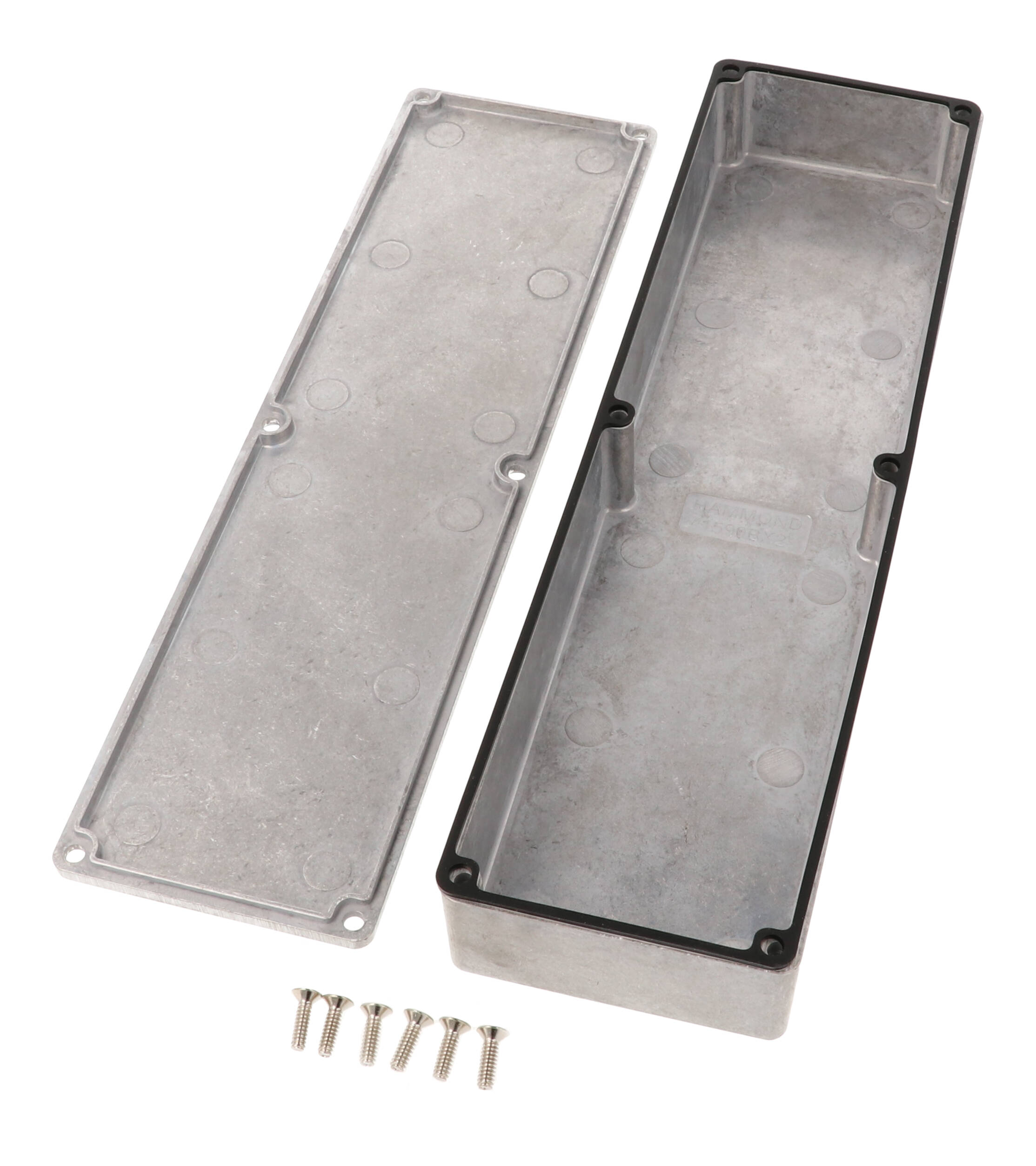 1590WBX2 natural aluminum low-profile 10 inch watertight diecast enclosure
