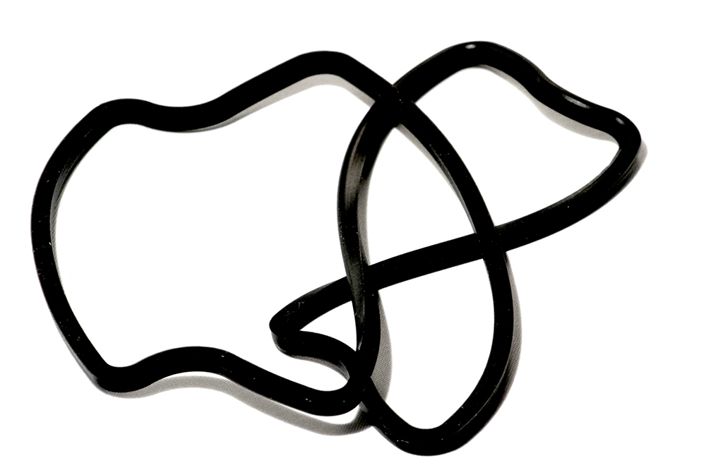 1590Z160G square silicone rubber replacement gasket for 1590Z160 enclosures, pack of 2