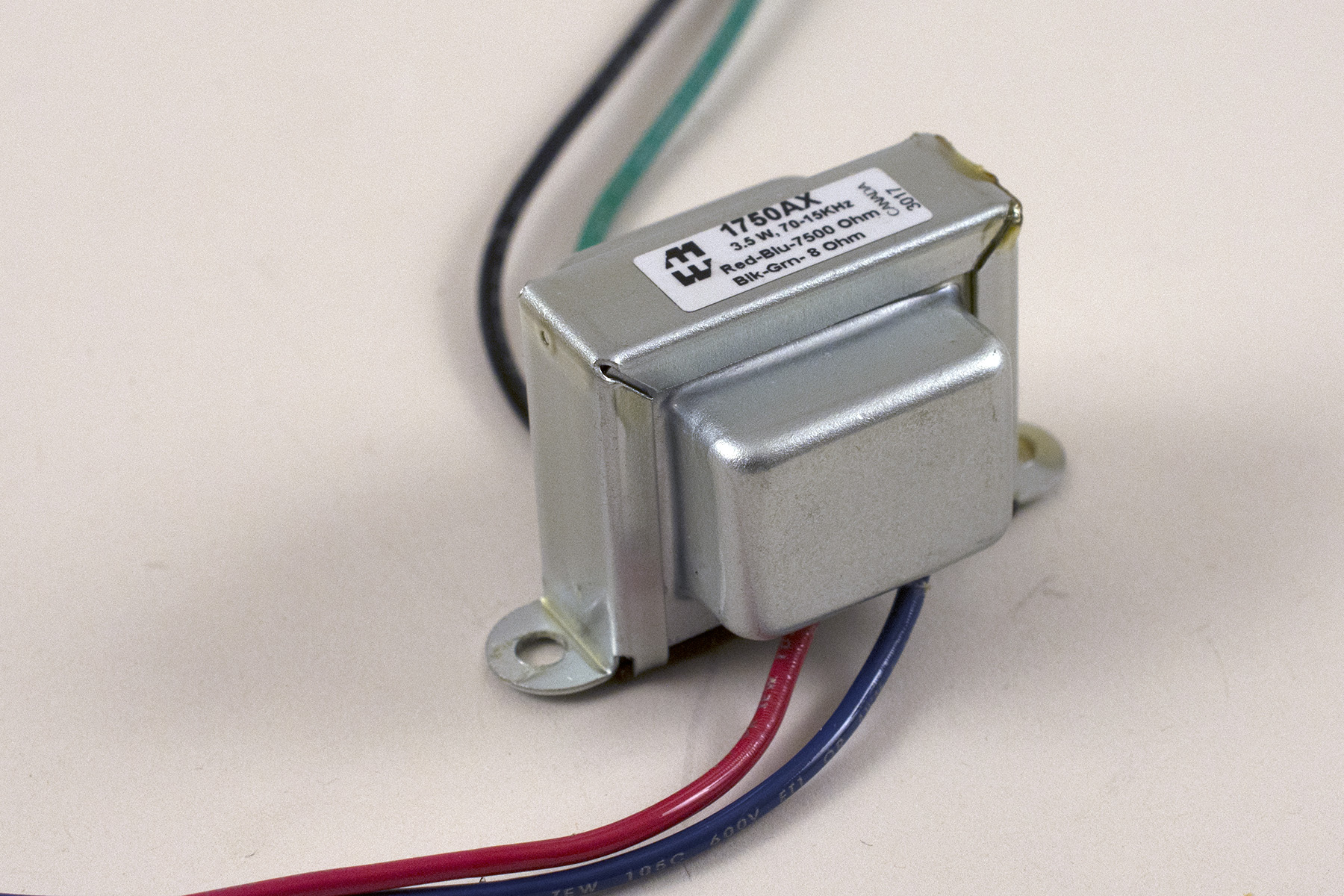 1750AX 3.5 W single-ended guitar amplifier output transformer with 9 inch leads