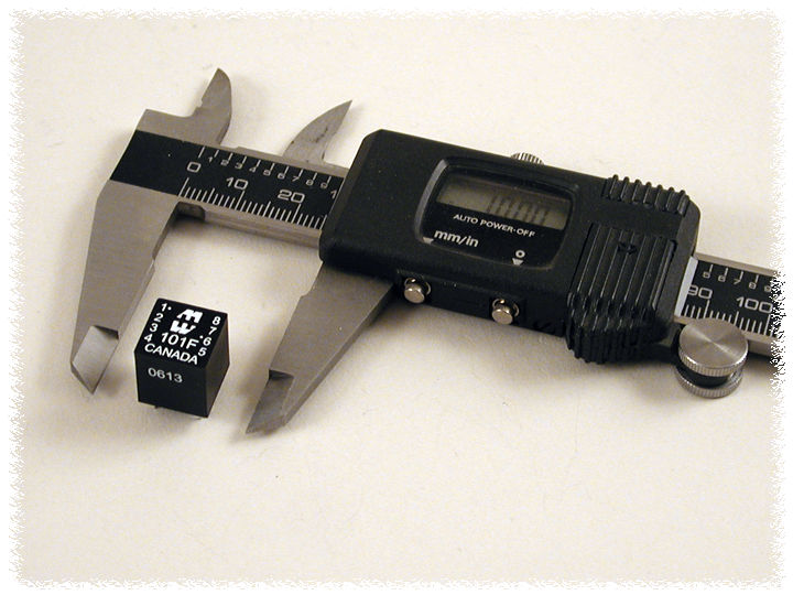 101H miniature potted PCB-mount audio transformer, 1200 CT ohm to 600 CT ohm — view 2