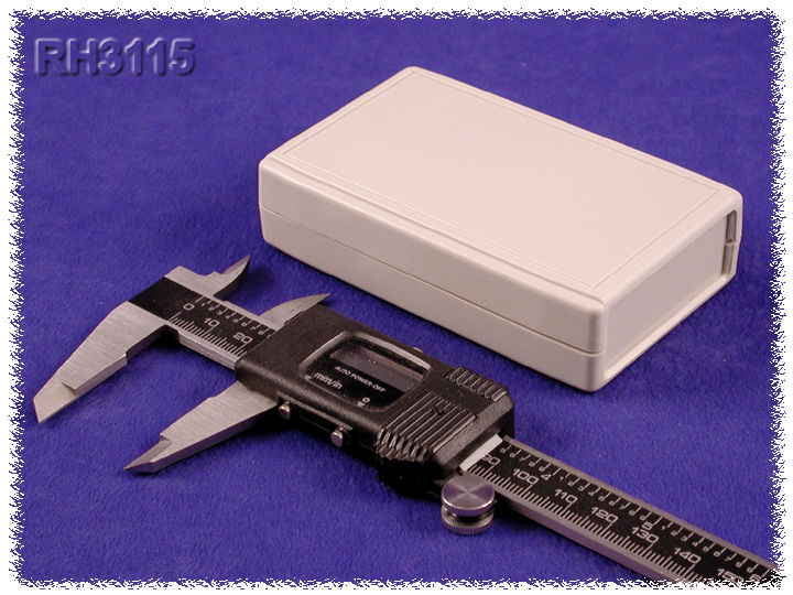 RH3115 light gray ABS hand-held enclosure with removable end panel