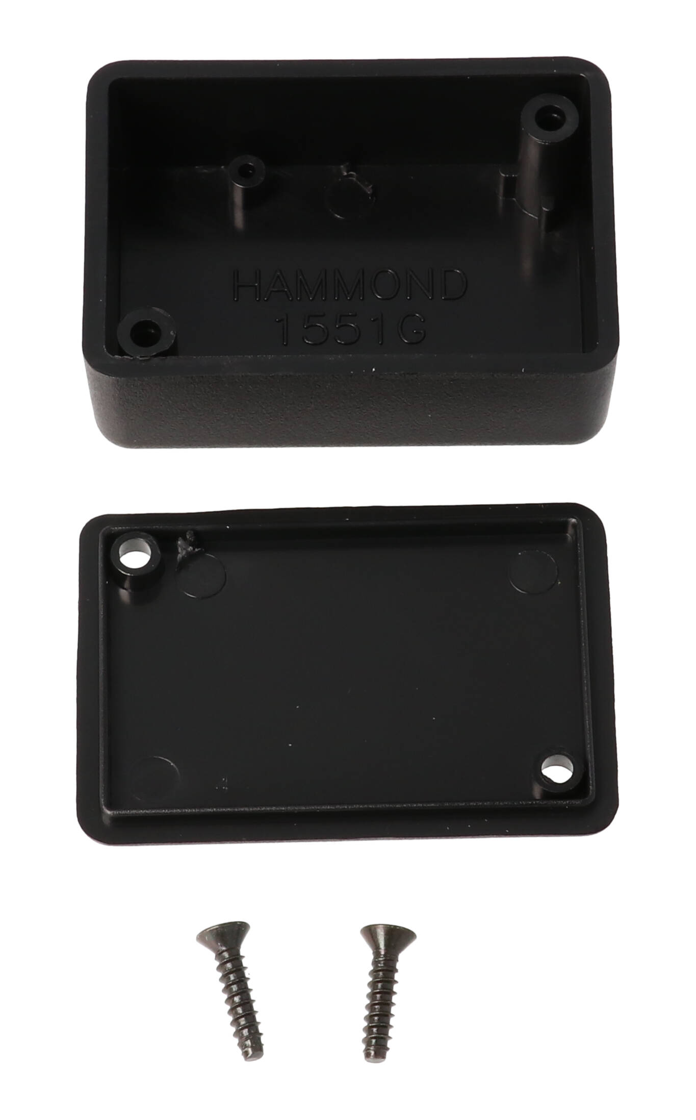 1551GBK black ABS miniature enclosure, 50 x 35 x 20 mm