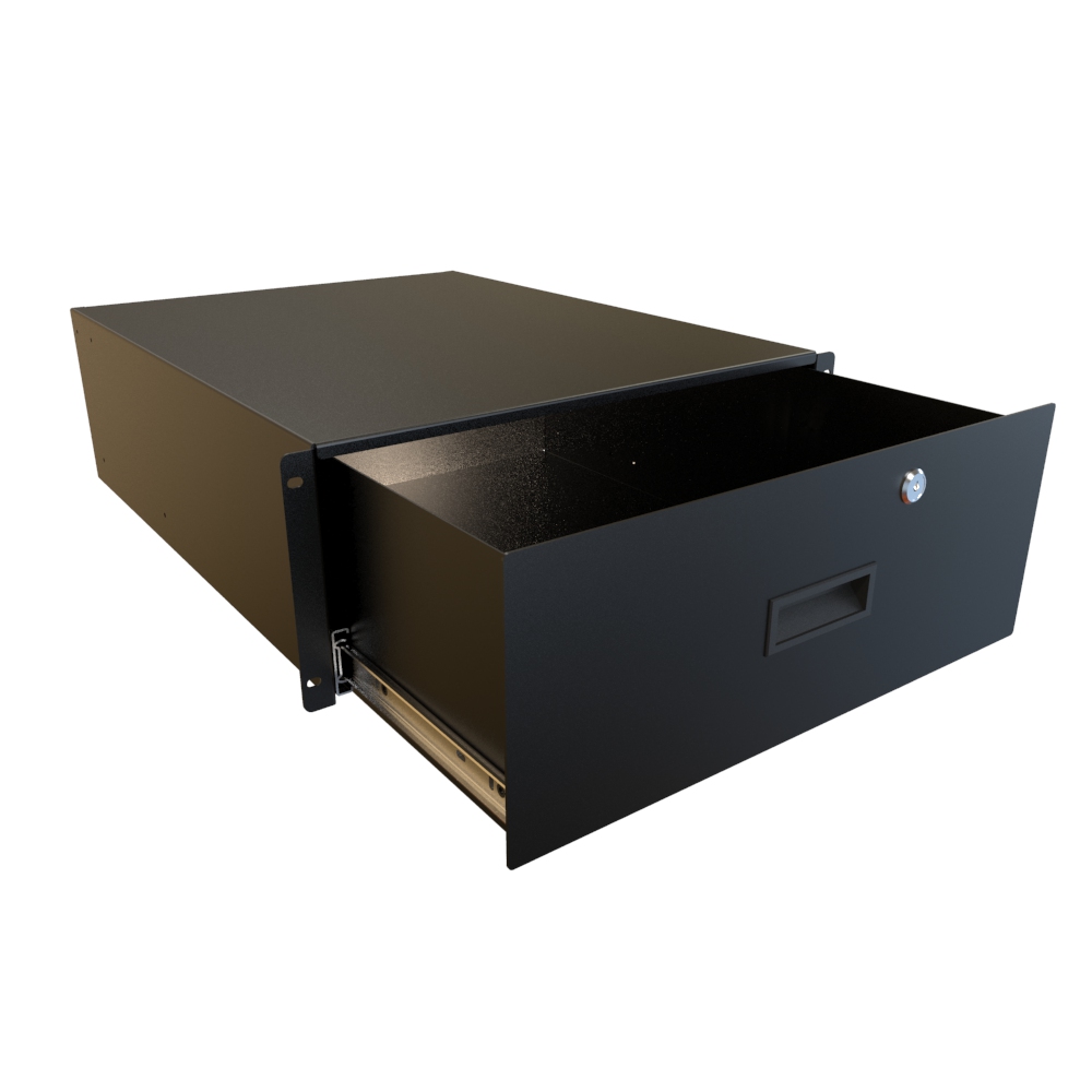 RDRW1900722BK1 — 4U 22D Locking Drawer