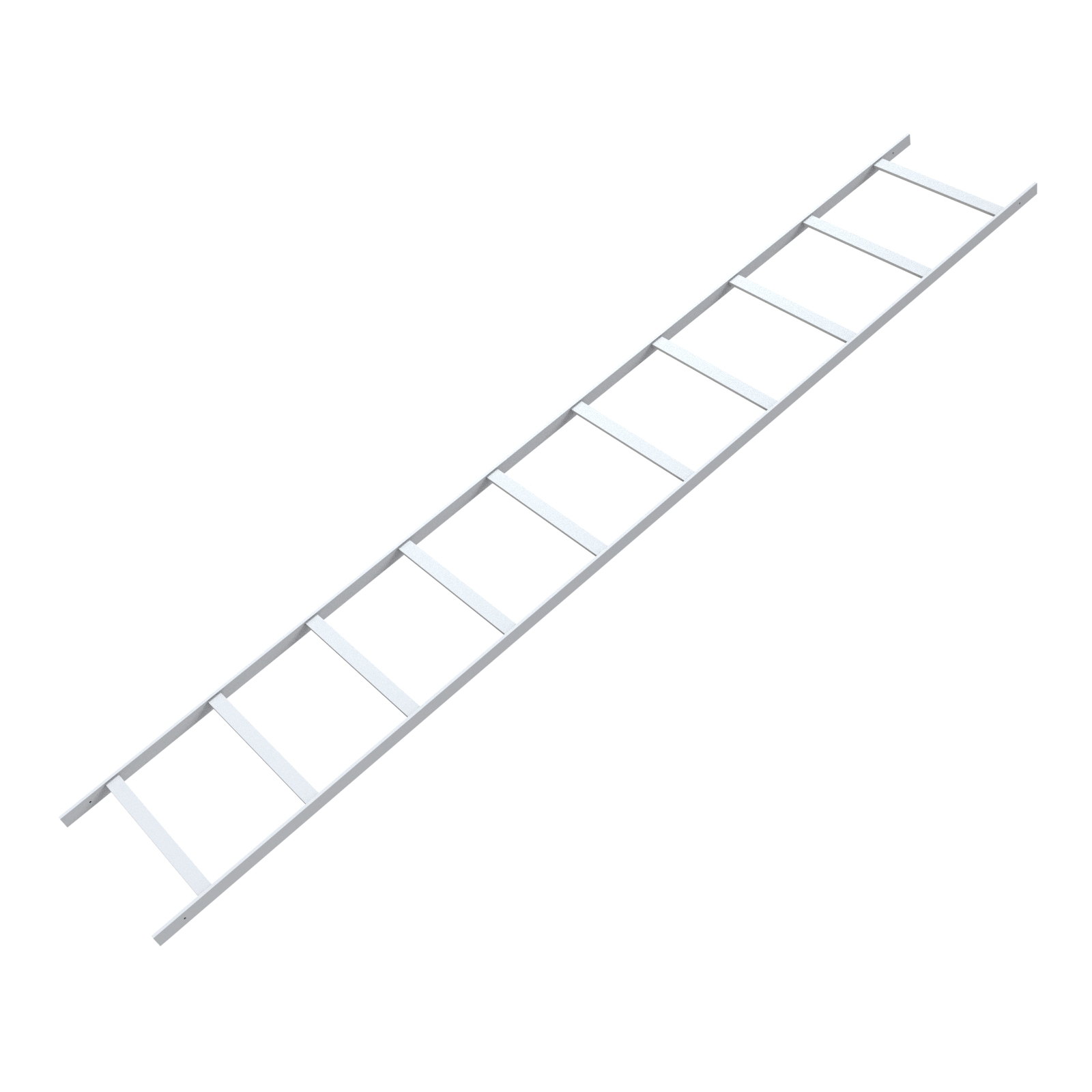 Hammond CL24W10LBK 24 in wide, 10 ft black steel cable ladder rack section with 12 in rung spacing — view 7