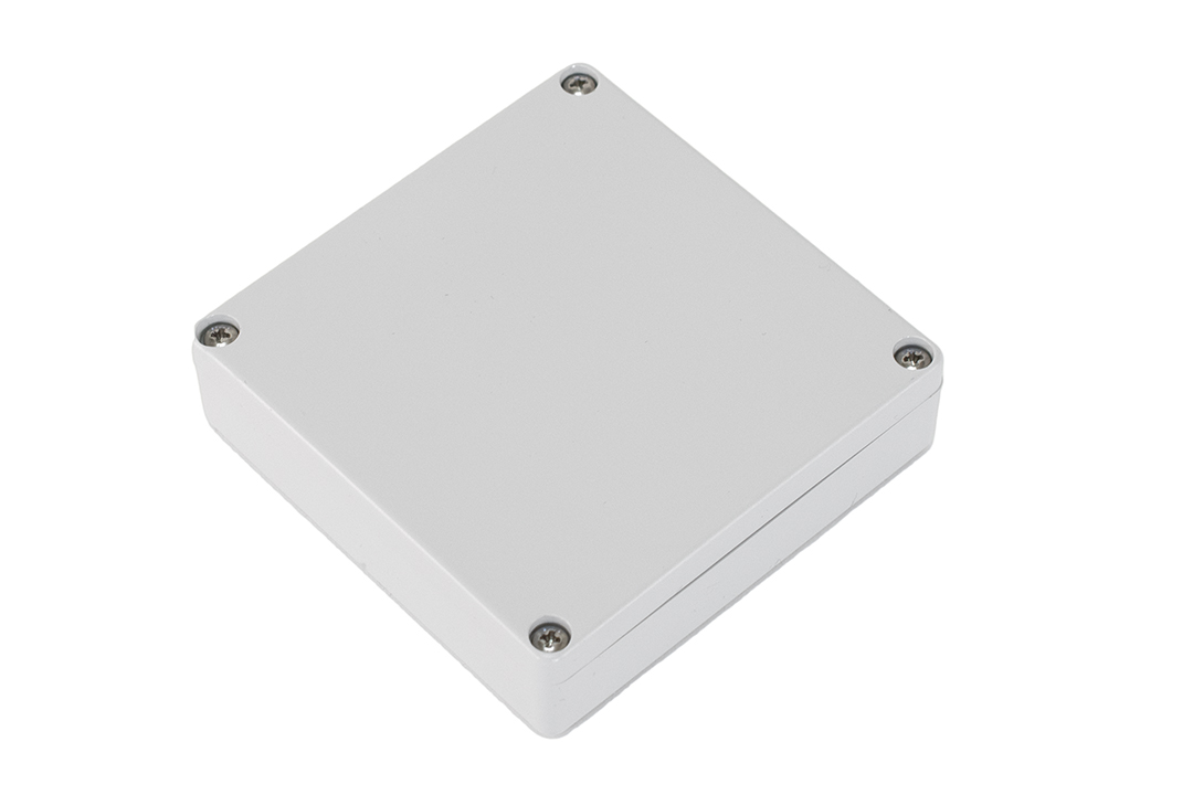 1551WXGY light gray 80 x 80 x 22 mm square watertight polycarbonate enclosure