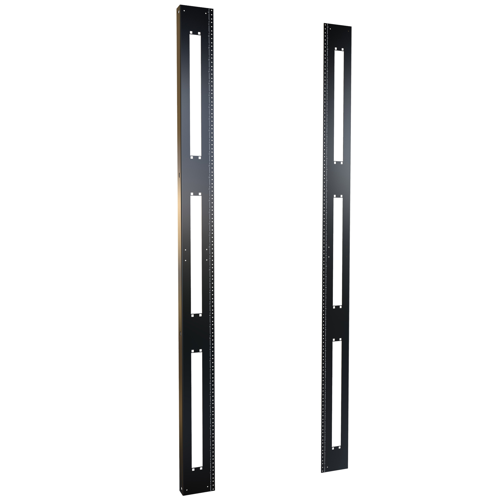 H1TRR42U31BK — 42U Tapped 10-32 Rack Rails