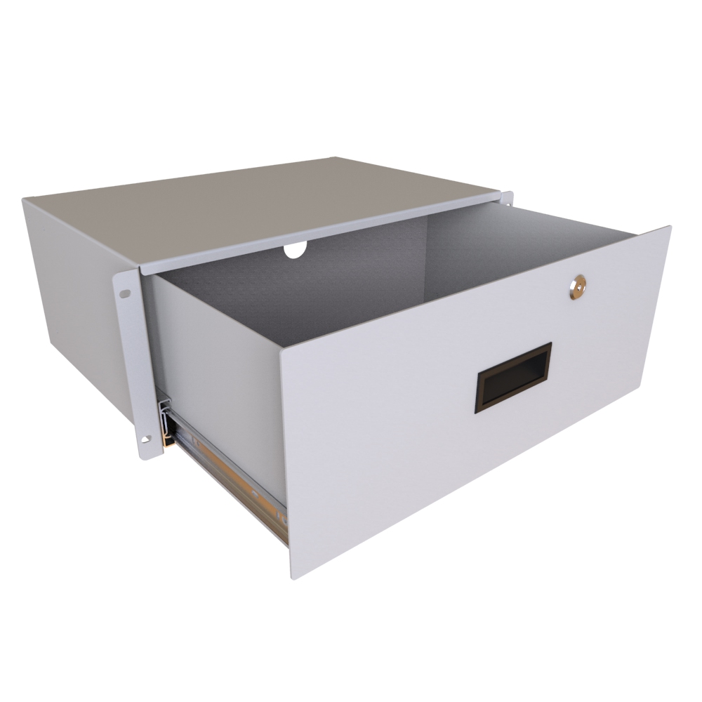 RDRW1900712LG1 — 4U 12D Locking Drawer