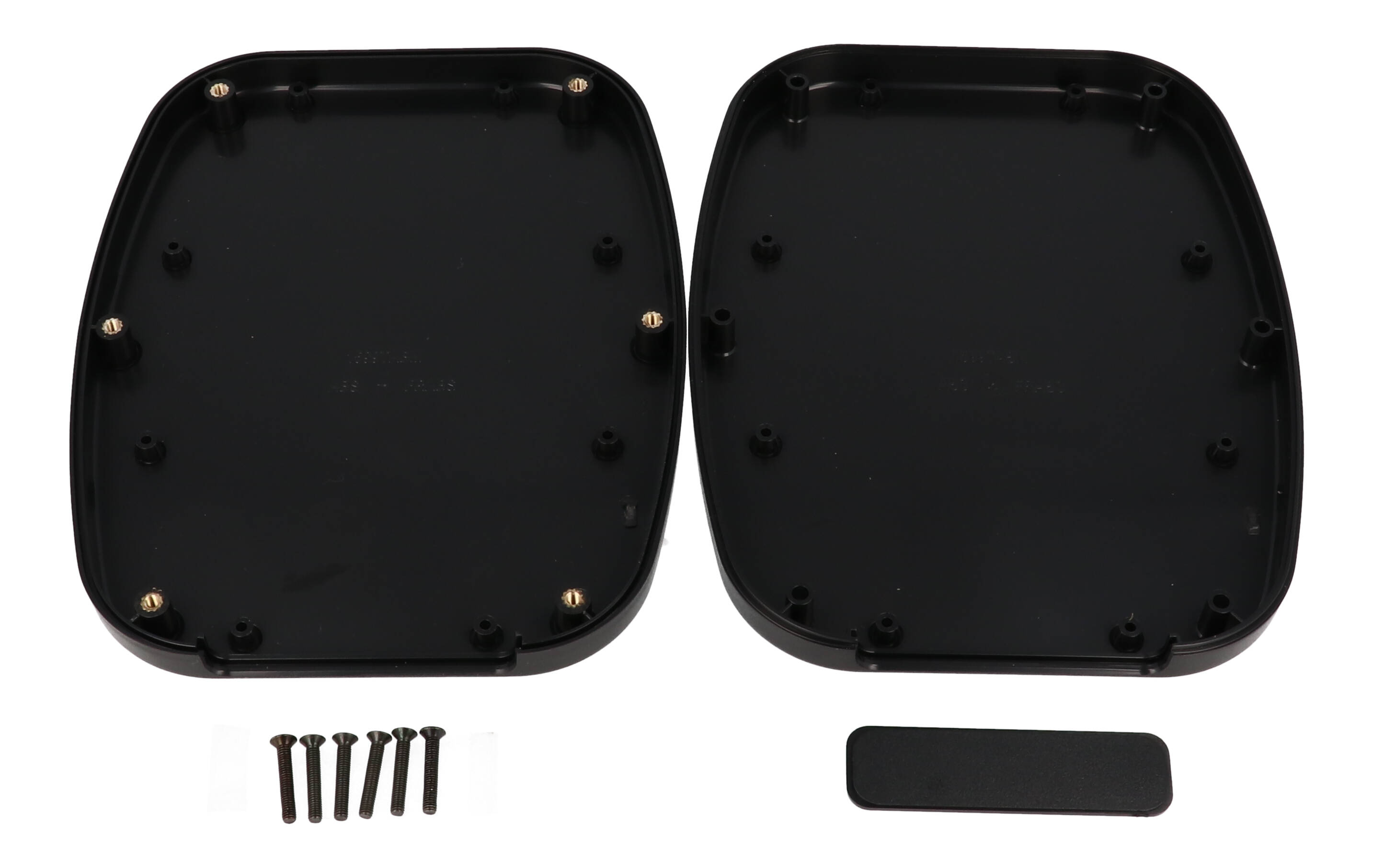 1599TABMBK black medium ABS tablet enclosure, 170 x 135 x 27 mm