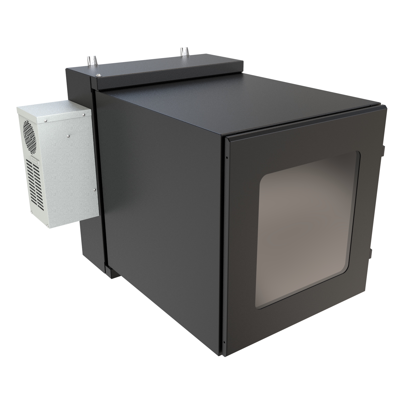 Hammond NWC12U2436SFLG 12U light gray sealed wall-mount cabinet with solid door and Type 12 filters — view 24