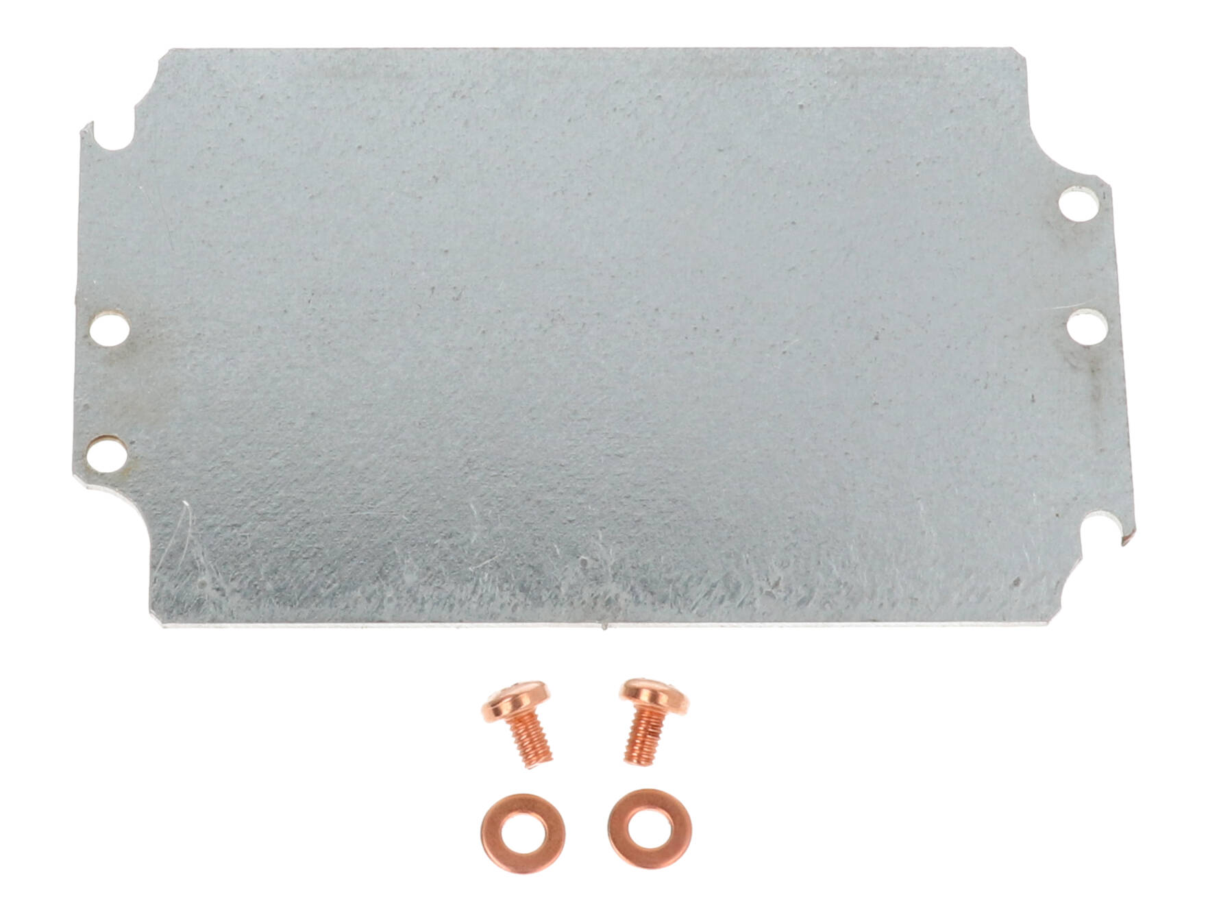 1590Z120PL galvanized steel inner mounting panel for the 1590Z120 diecast enclosure