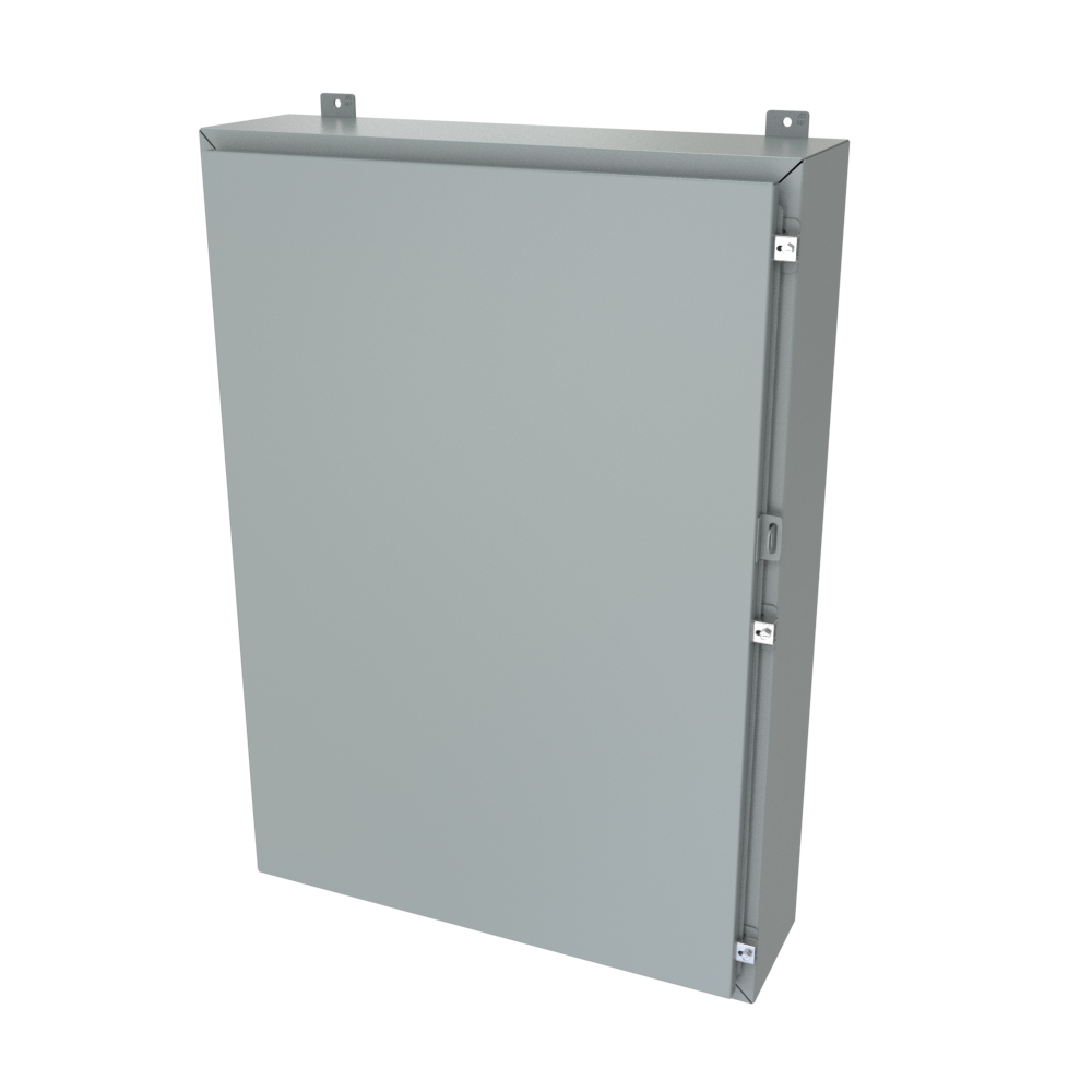 1418O8LP — N4/12 Wallmount Encl less panel - 42 x 30 x 8 - Steel/Gray