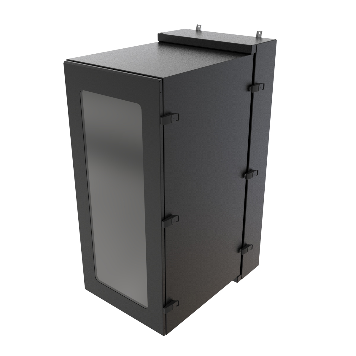 Hammond NWC12U2436SFLG 12U light gray sealed wall-mount cabinet with solid door and Type 12 filters — view 5