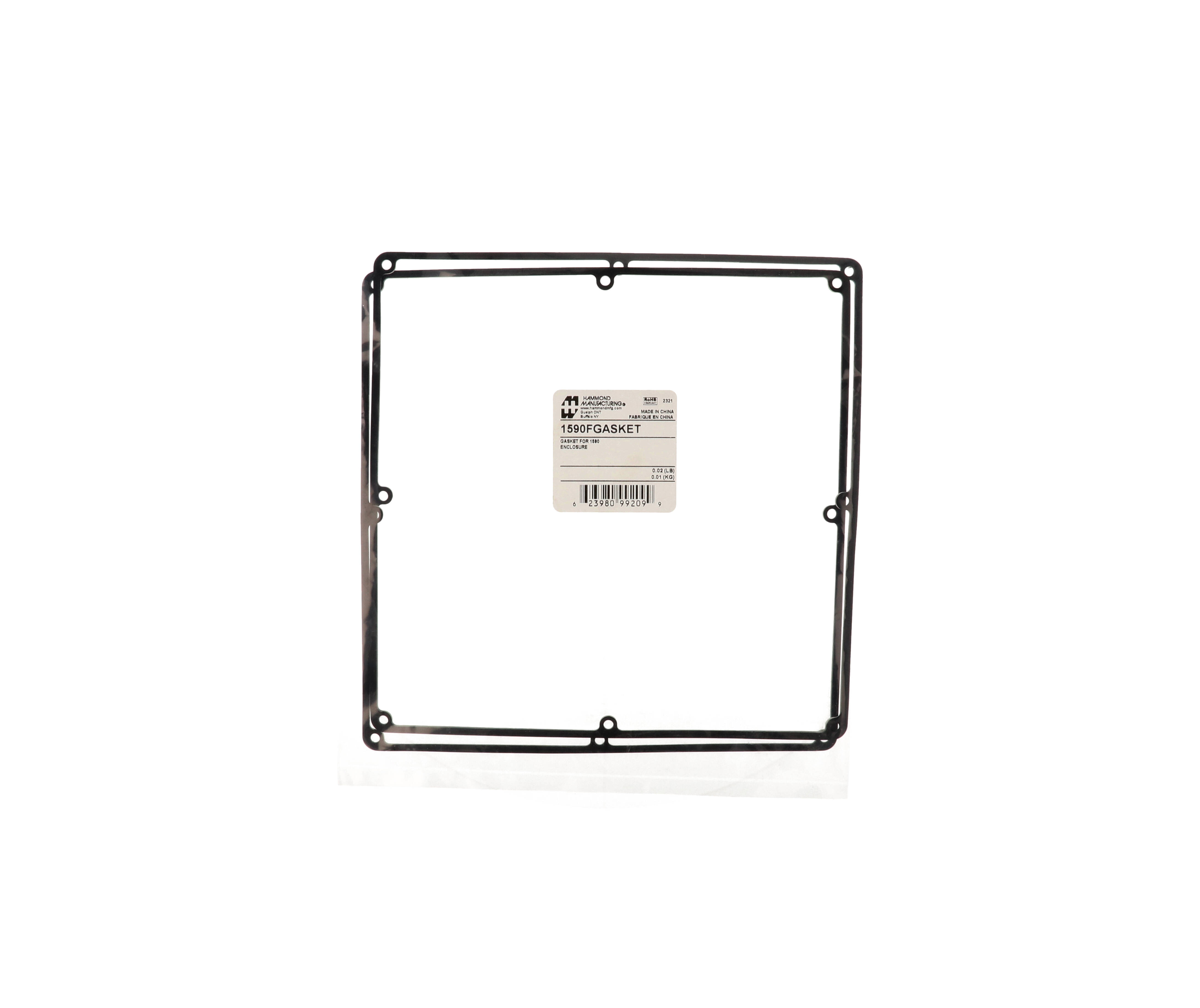 1590FGASKET silicone gasket 2-pack for 1590F diecast aluminum enclosures