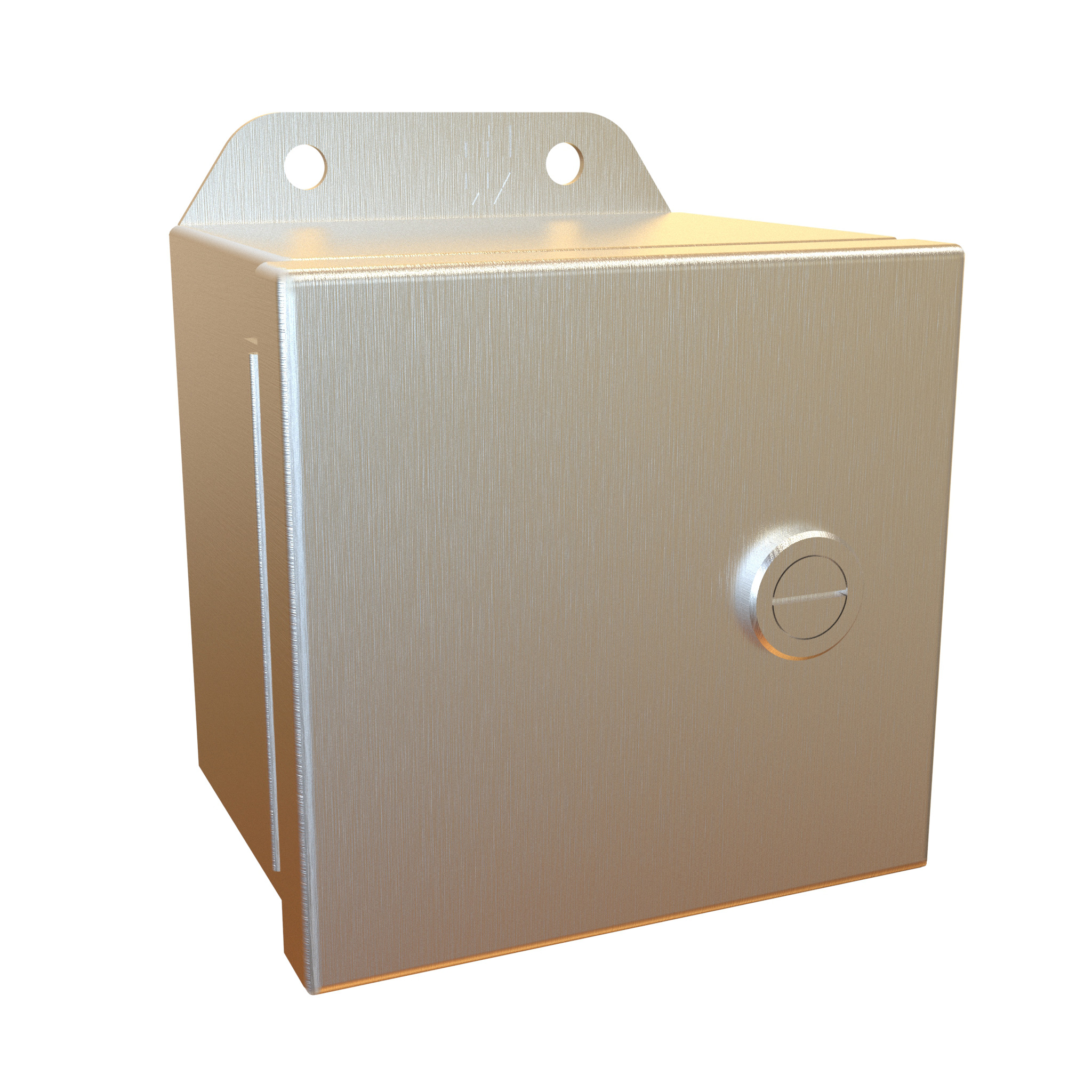 Hammond EJ12124S16 12 x 12 x 4 in 316 stainless steel Eclipse Junior Type 4X junction box with continuous hinge door and quarter-turn latches — view 3