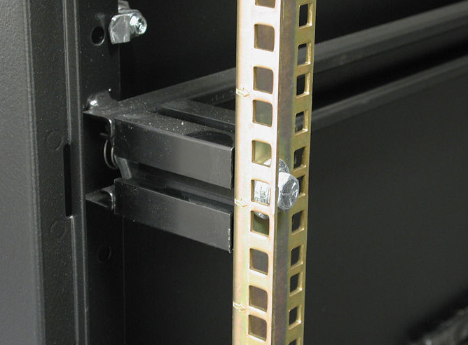 Hammond CAK1924 black anodized extruded aluminum 24-inch to 19-inch rack rail adapter brackets