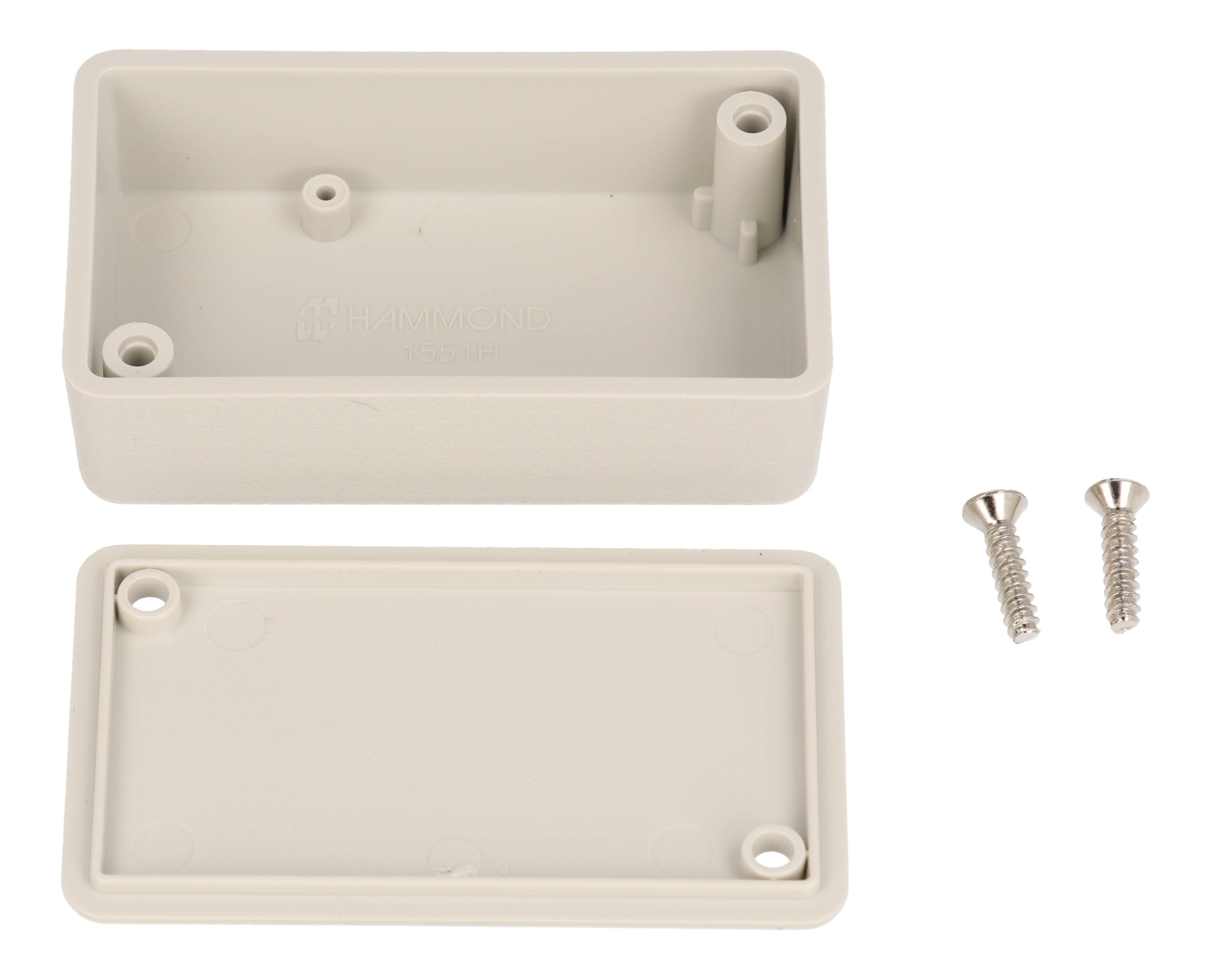 Hammond 1551HGY light gray ABS plastic miniature enclosure, 60 x 35 x 20 mm