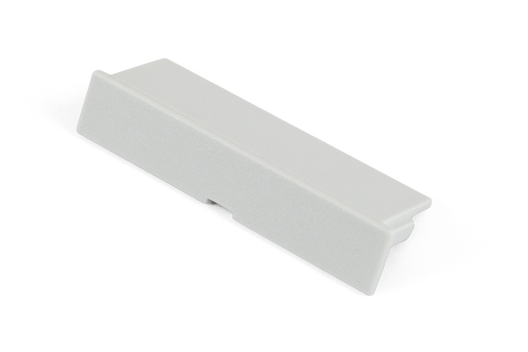 1597DINCOV11GY gray closed low cover, 52 mm, for 6 and 9 module DIN rail enclosures