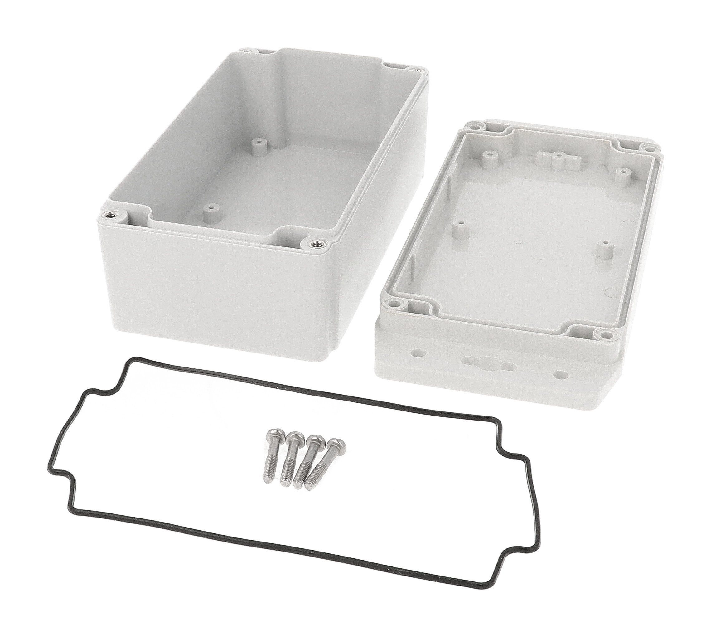 1555JF42GY deep light grey ABS flanged enclosure for wall mounting